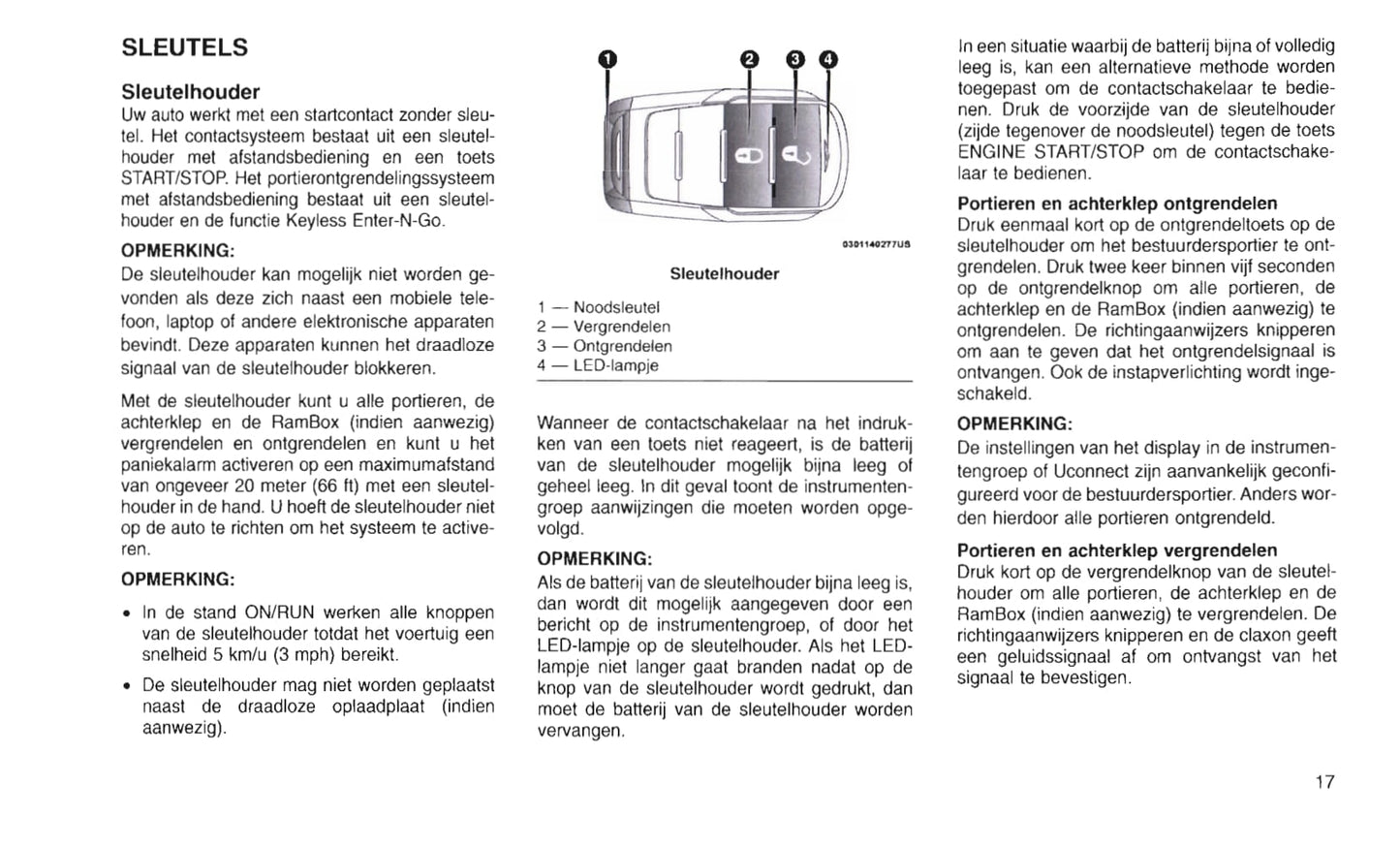 2019 Ram 1500 Owner's Manual | Dutch