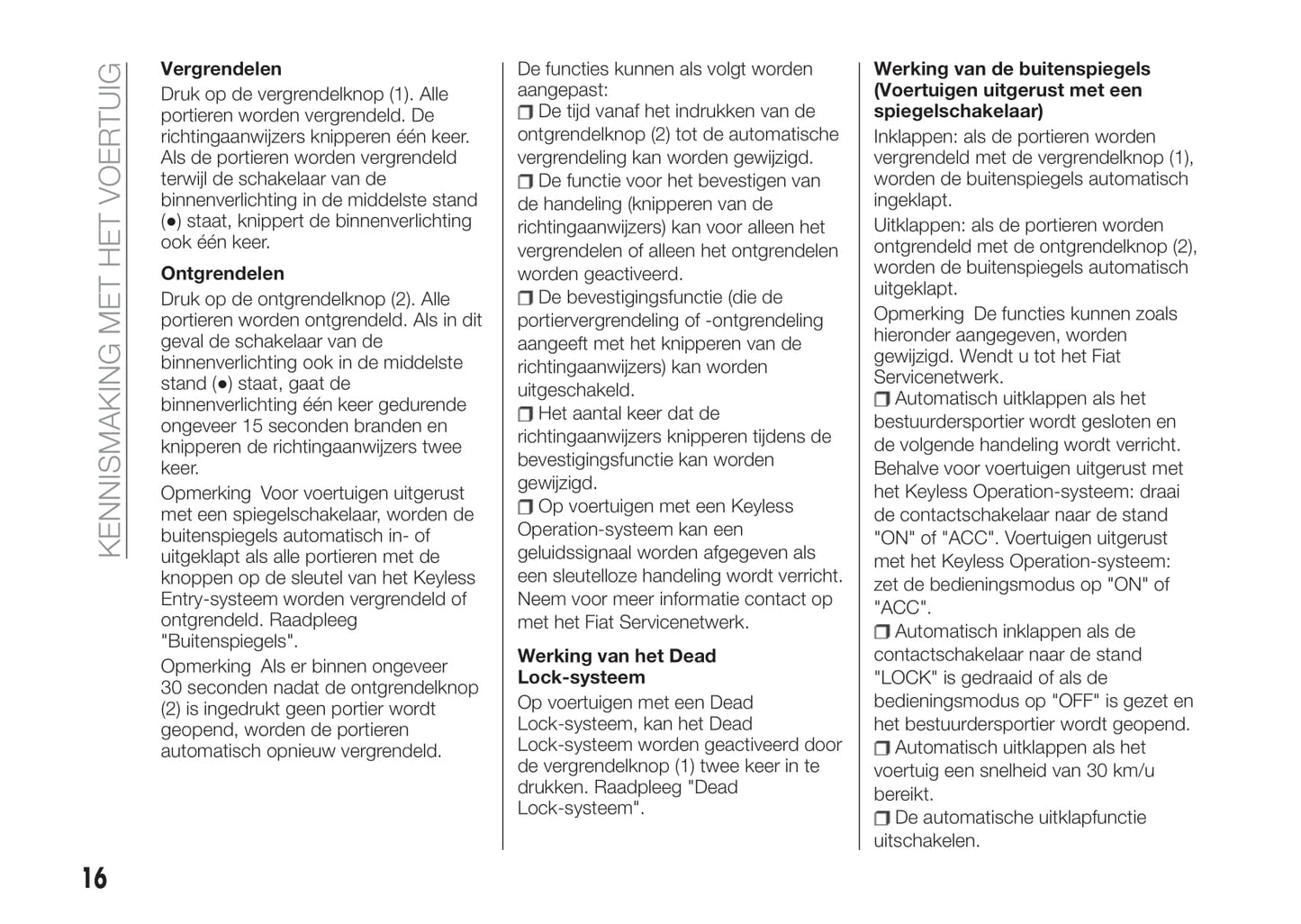 2017-2018 Fiat Fullback Owner's Manual | Dutch