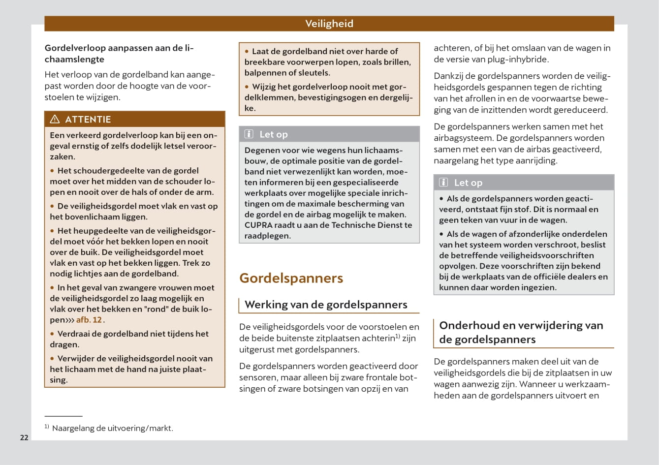 2020-2023 Cupra Formentor Manuel du propriétaire | Néerlandais