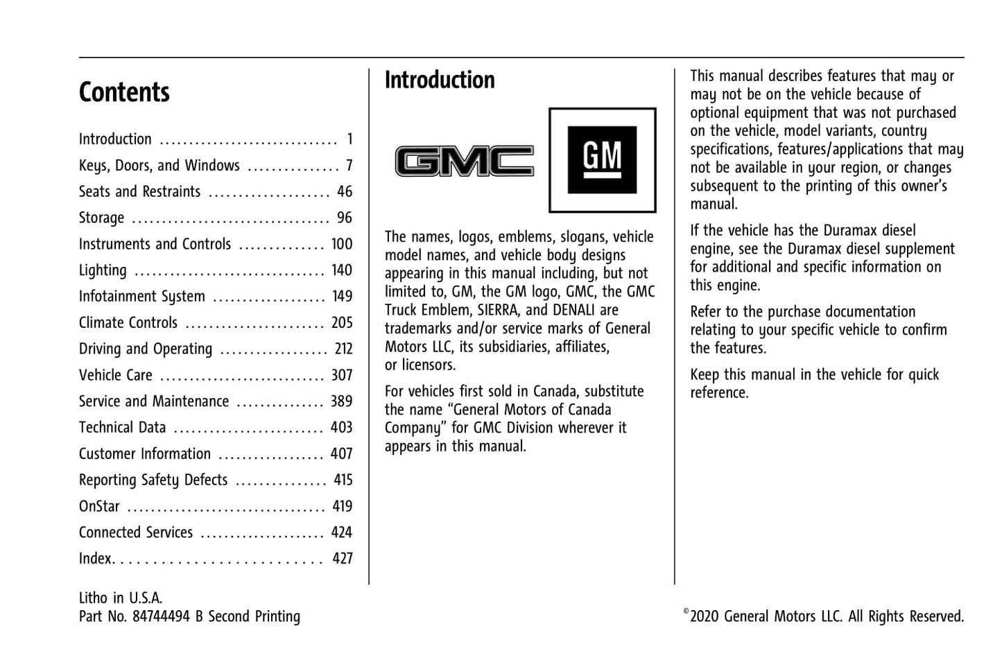 2021 GMC Sierra Manuel du propriétaire | Anglais