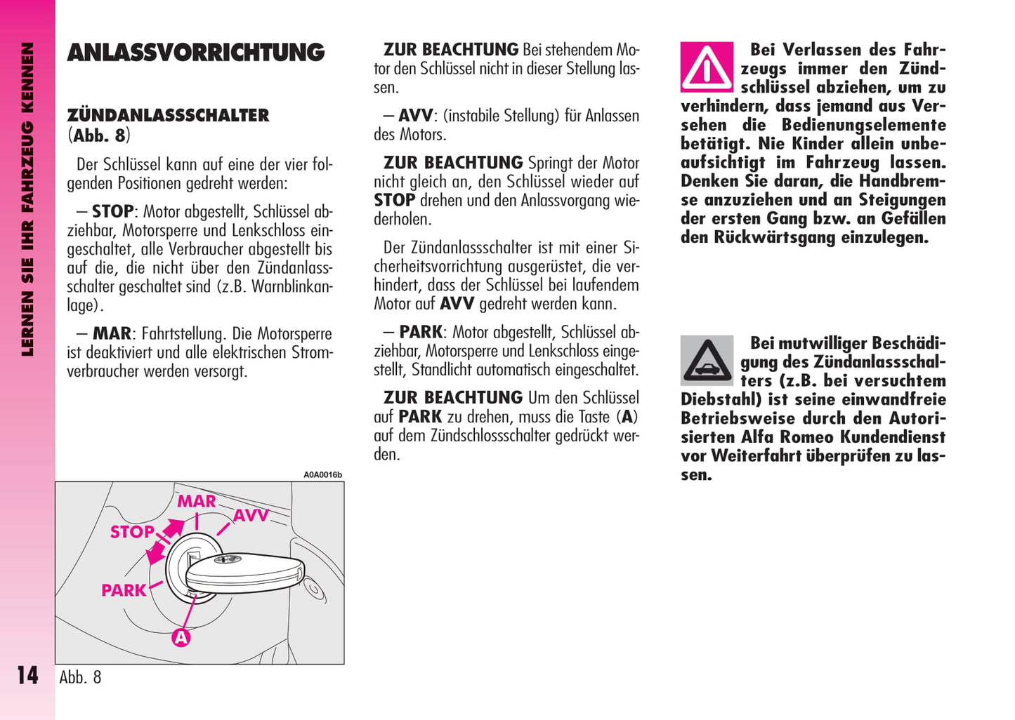 2007-2011 Alfa Romeo GT Gebruikershandleiding | Duits