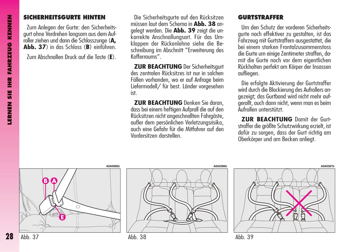 2007-2011 Alfa Romeo GT Gebruikershandleiding | Duits