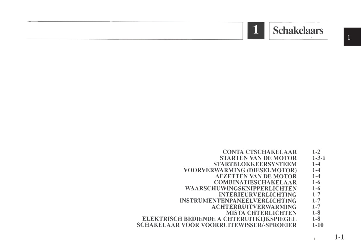 1997-1998 Kia Sportage Owner's Manual | Dutch