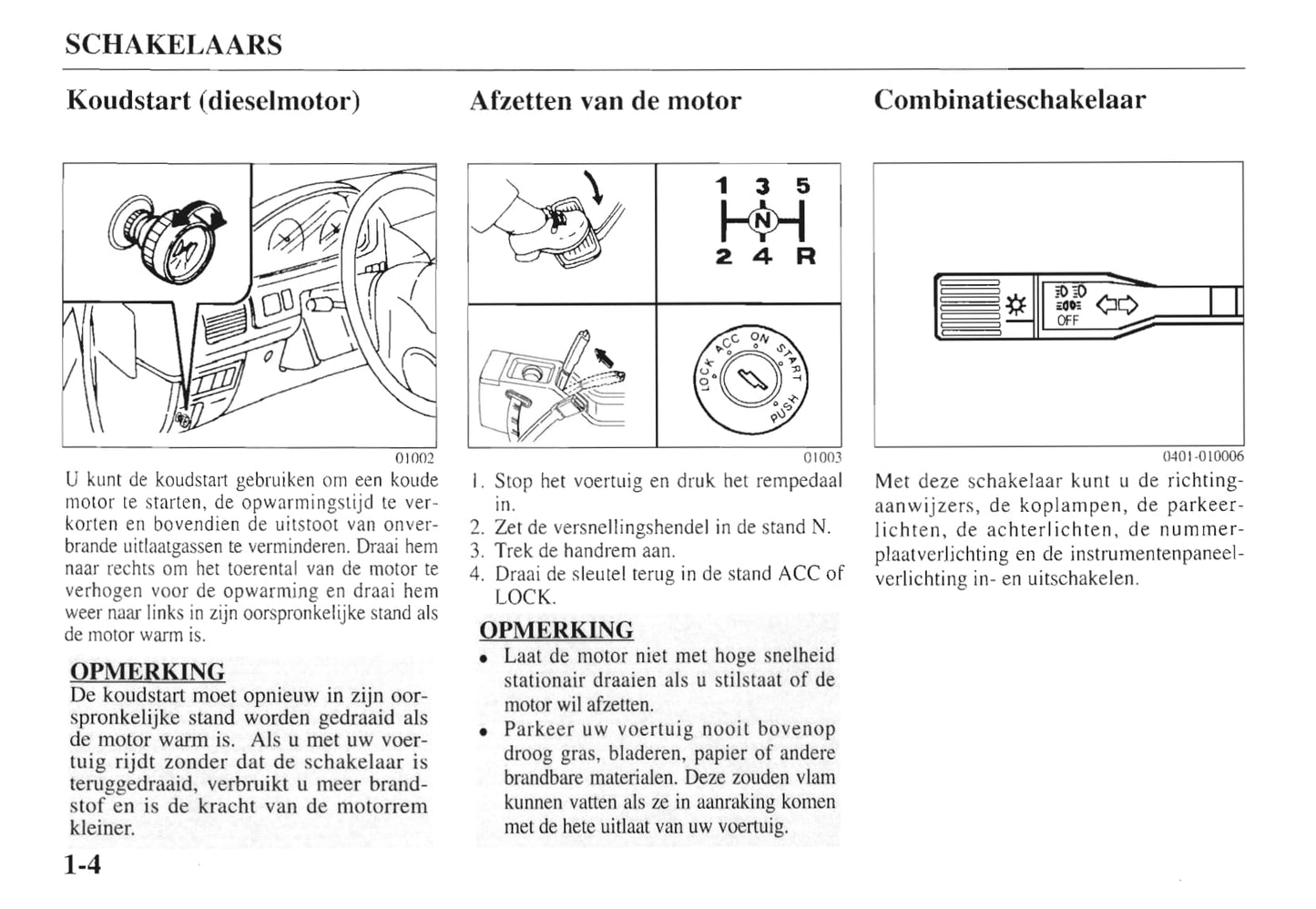 1997-1998 Kia Sportage Owner's Manual | Dutch