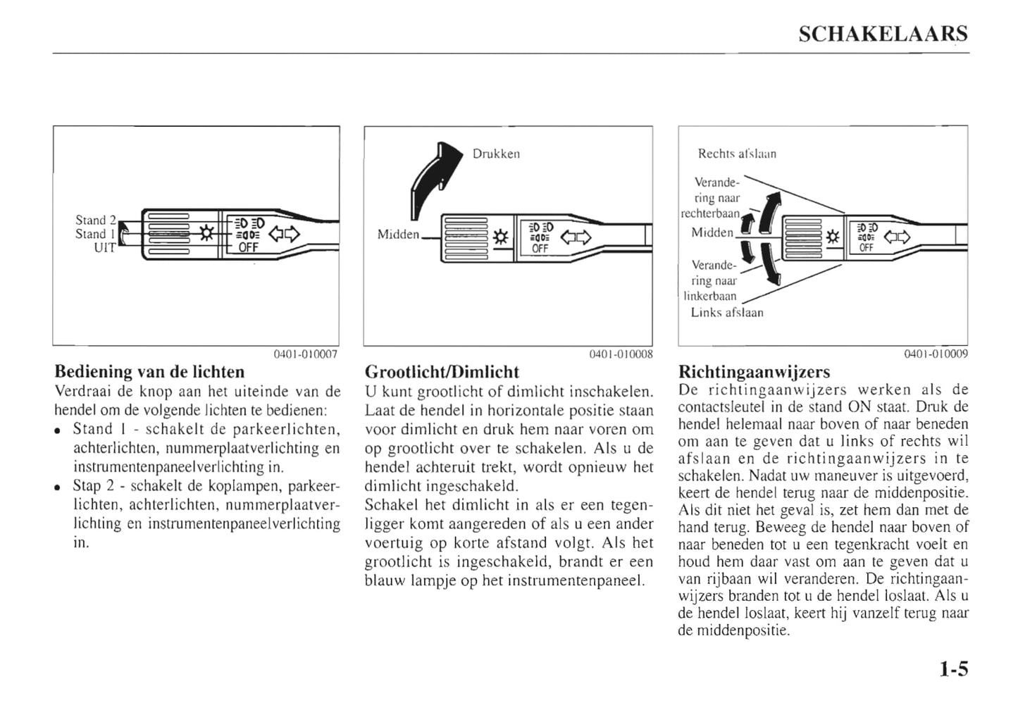 1997-1998 Kia Sportage Owner's Manual | Dutch