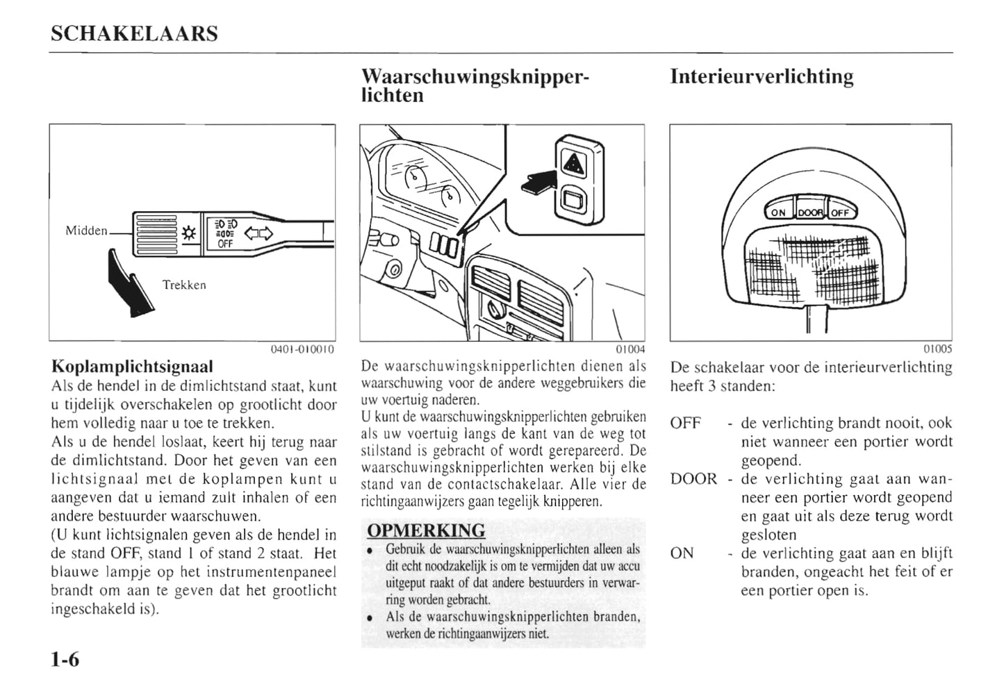 1997-1998 Kia Sportage Owner's Manual | Dutch