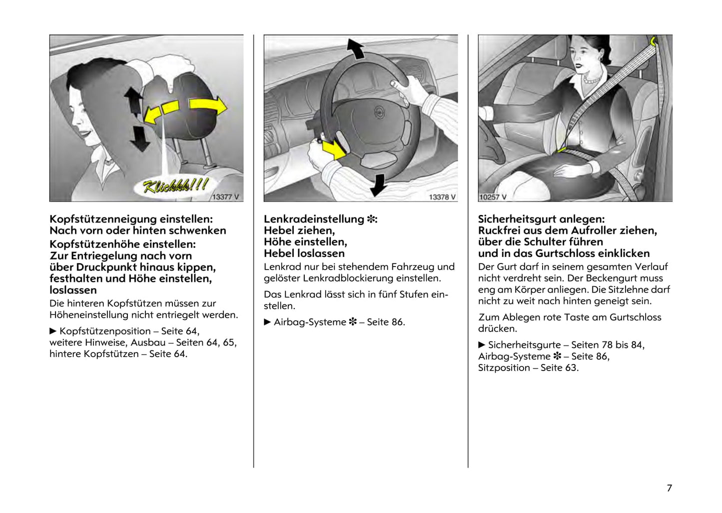 1999-2003 Opel Omega Owner's Manual | German