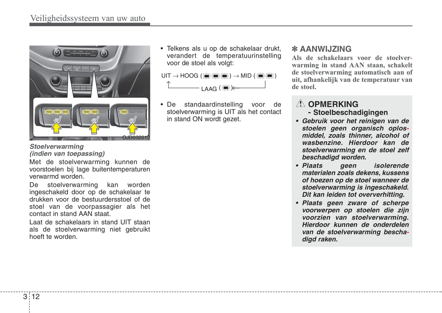 2012-2015 Kia Ceed Manuel du propriétaire | Néerlandais