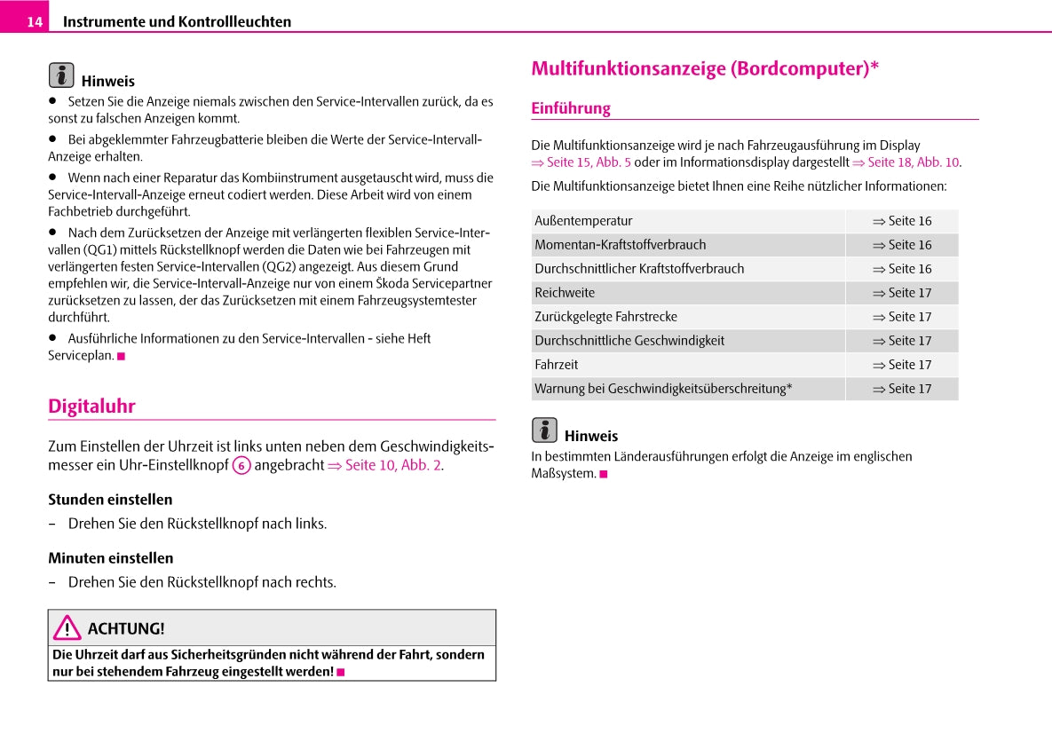 2004-2009 Skoda Octavia Bedienungsanleitung | Deutsch