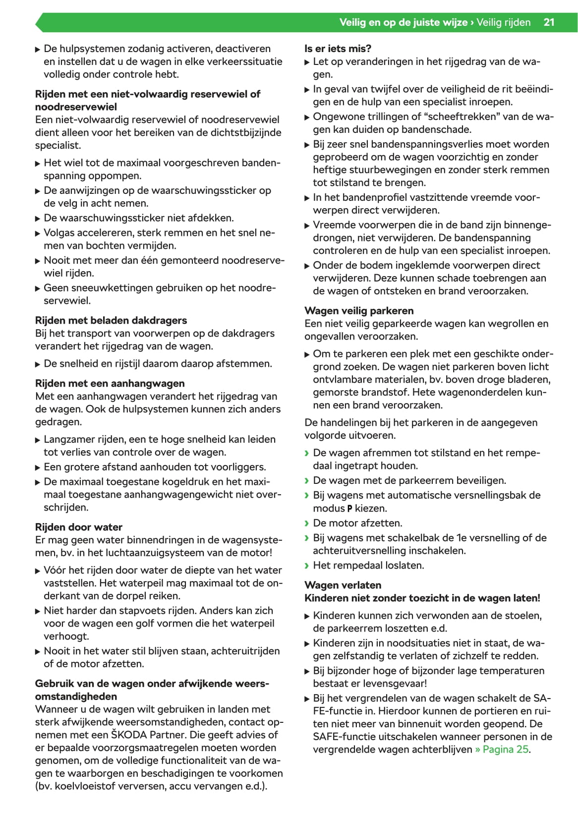 2020-2023 Skoda Octavia Manuel du propriétaire | Néerlandais