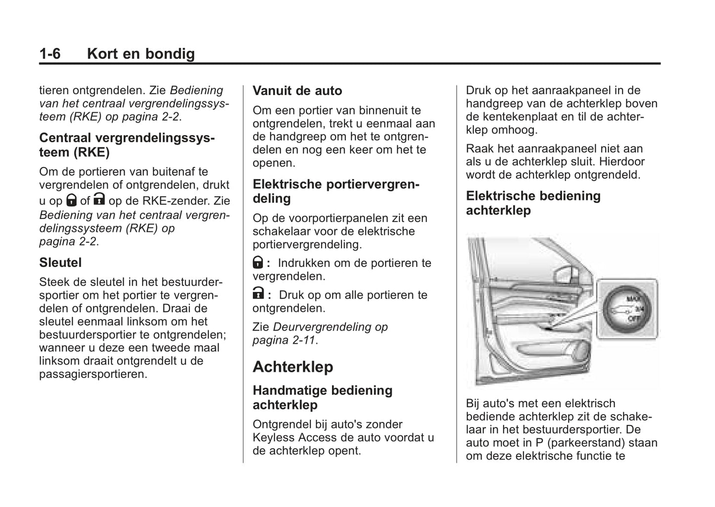 2015-2017 Cadillac SRX Owner's Manual | Dutch