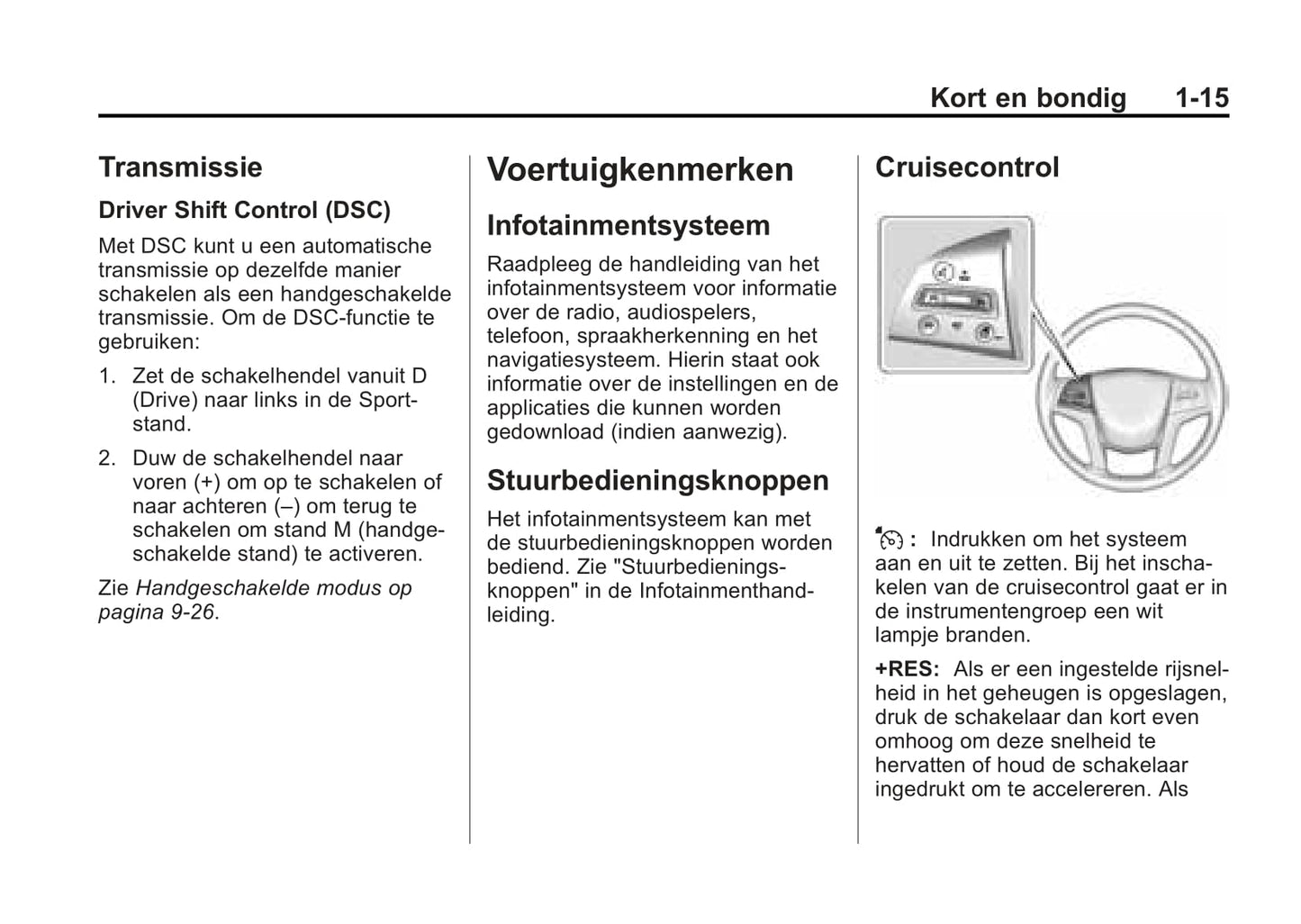 2015-2017 Cadillac SRX Owner's Manual | Dutch