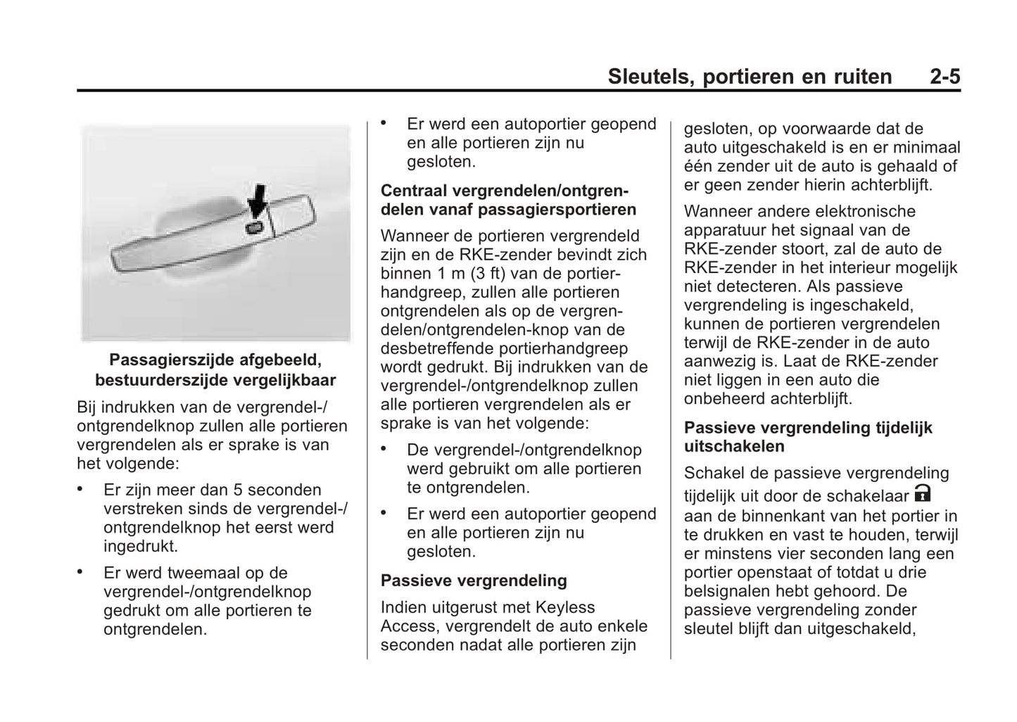 2015-2017 Cadillac SRX Owner's Manual | Dutch