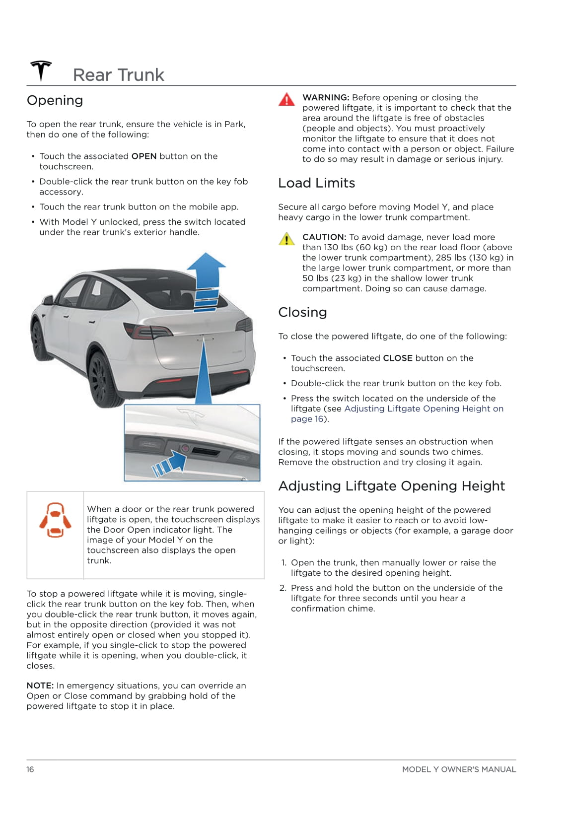 2020 Tesla Model Y Owner's Manual | English