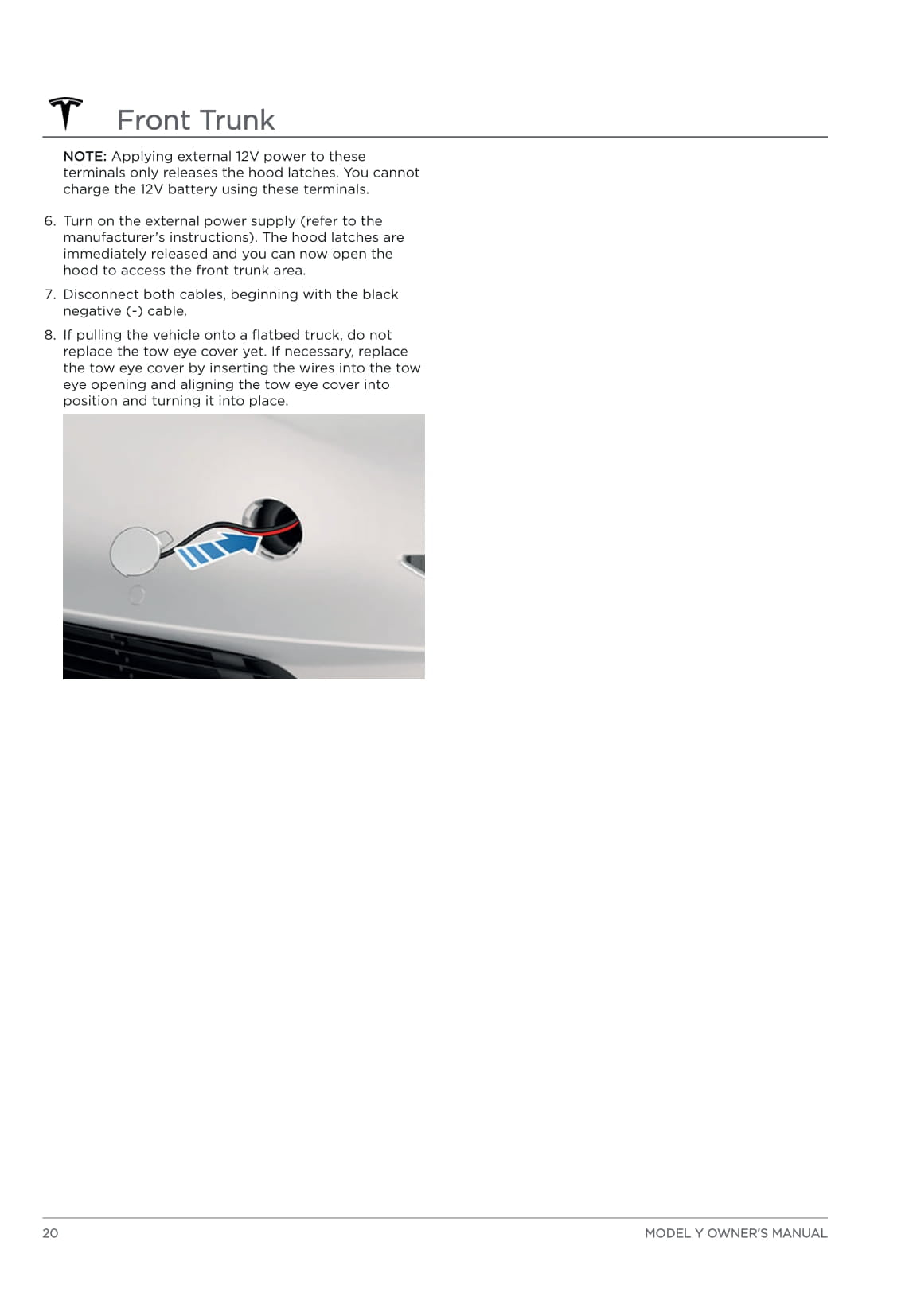 2020 Tesla Model Y Owner's Manual | English