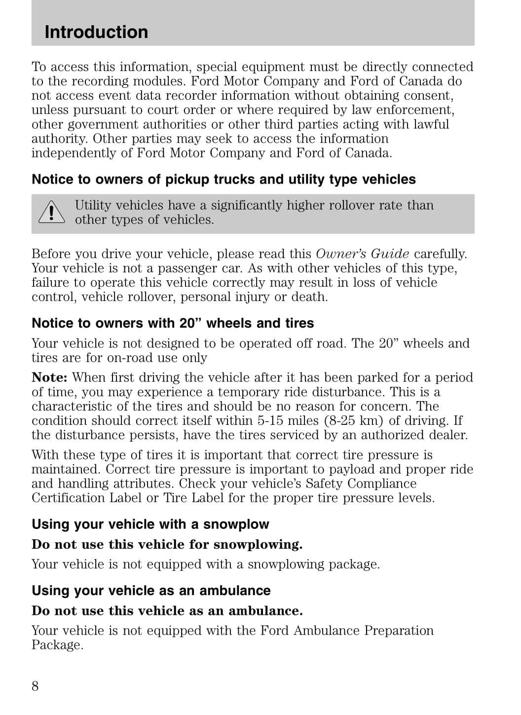 2008 Ford Explorer Owner's Manual | English