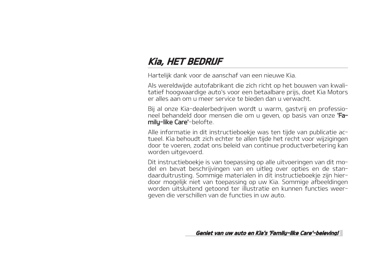 2019-2020 Kia Rio Owner's Manual | Dutch