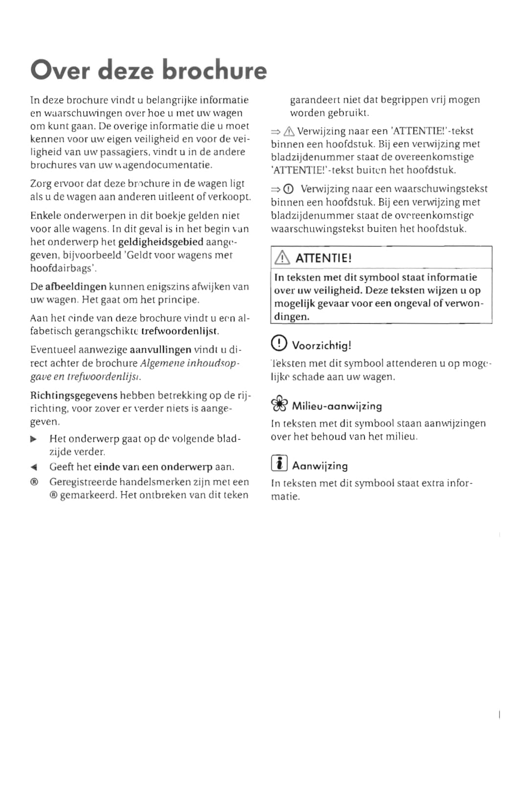 2008-2012 Volkswagen Passat Owner's Manual | Dutch