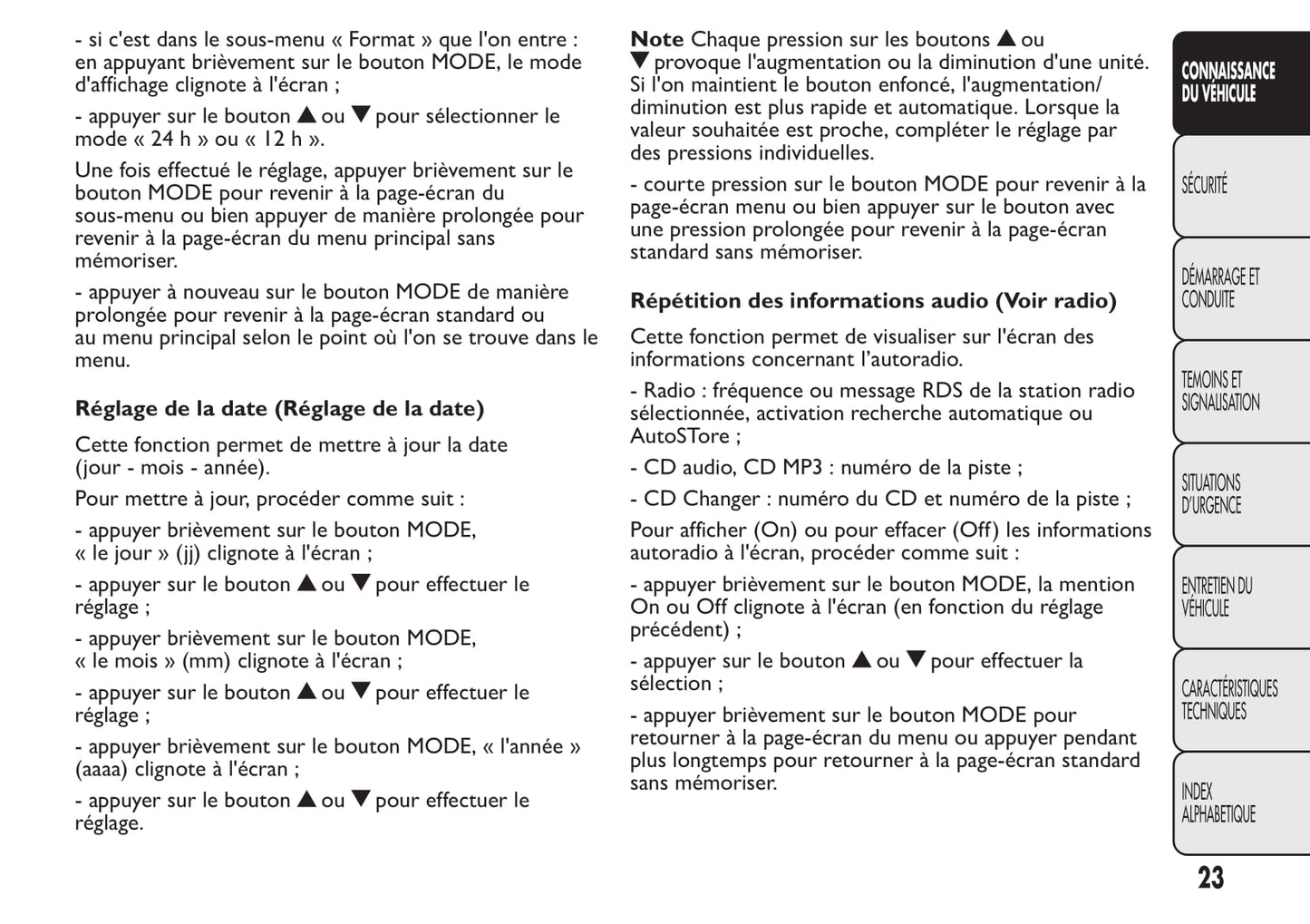 2013-2014 Fiat Ducato/Ducato Euro 5 Owner's Manual | French