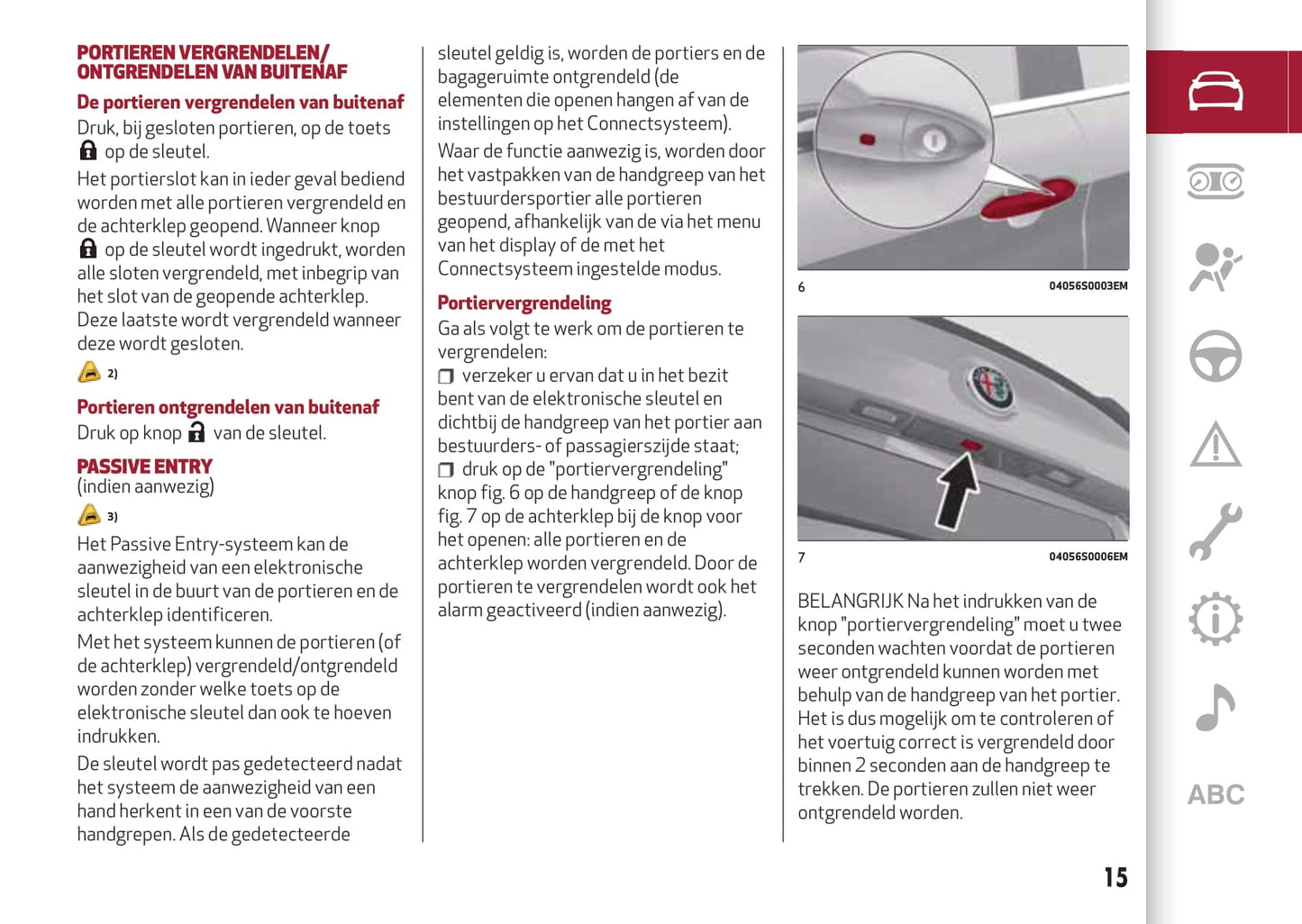 2016-2020 Alfa Romeo Giulia Gebruikershandleiding | Nederlands