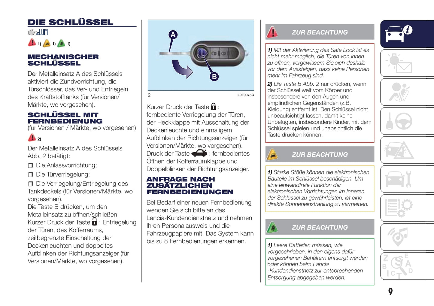 2017-2018 Lanica Ypsilon Manuel du propriétaire | Allemand