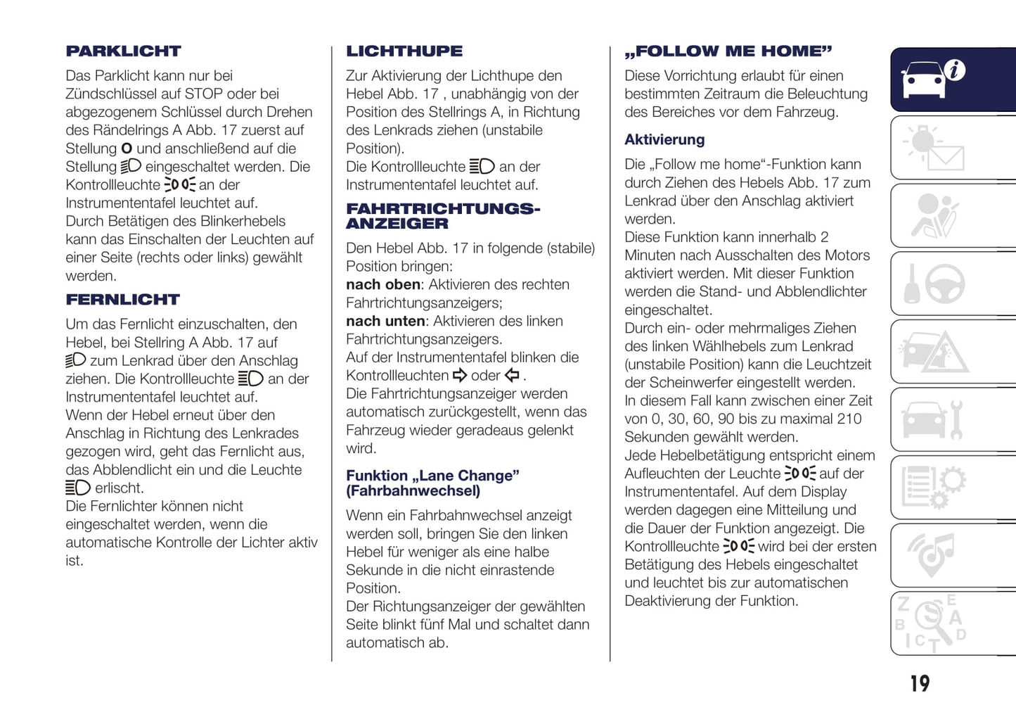 2017-2018 Lanica Ypsilon Manuel du propriétaire | Allemand