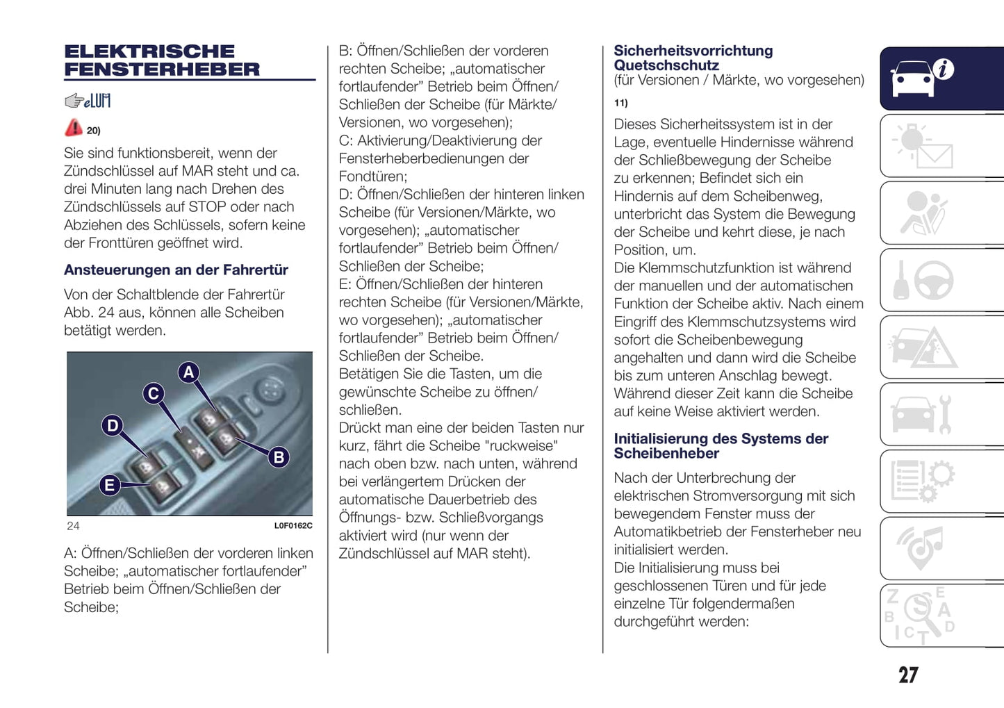 2017-2018 Lanica Ypsilon Manuel du propriétaire | Allemand