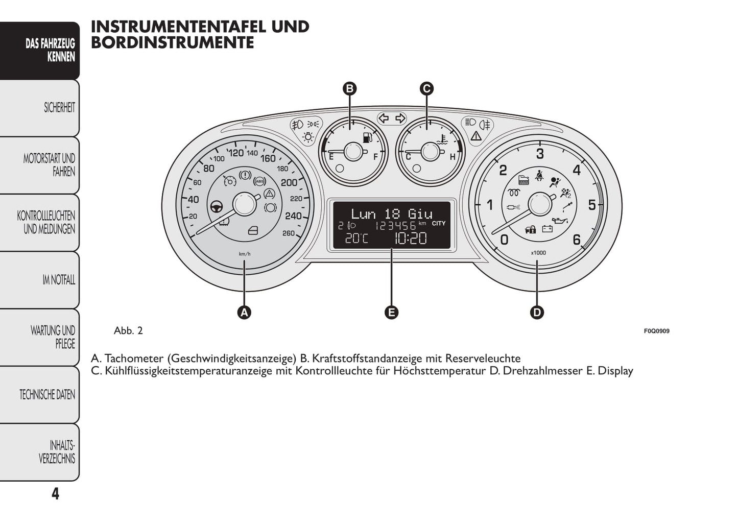 2013-2014 Fiat Bravo Bedienungsanleitung | Deutsch