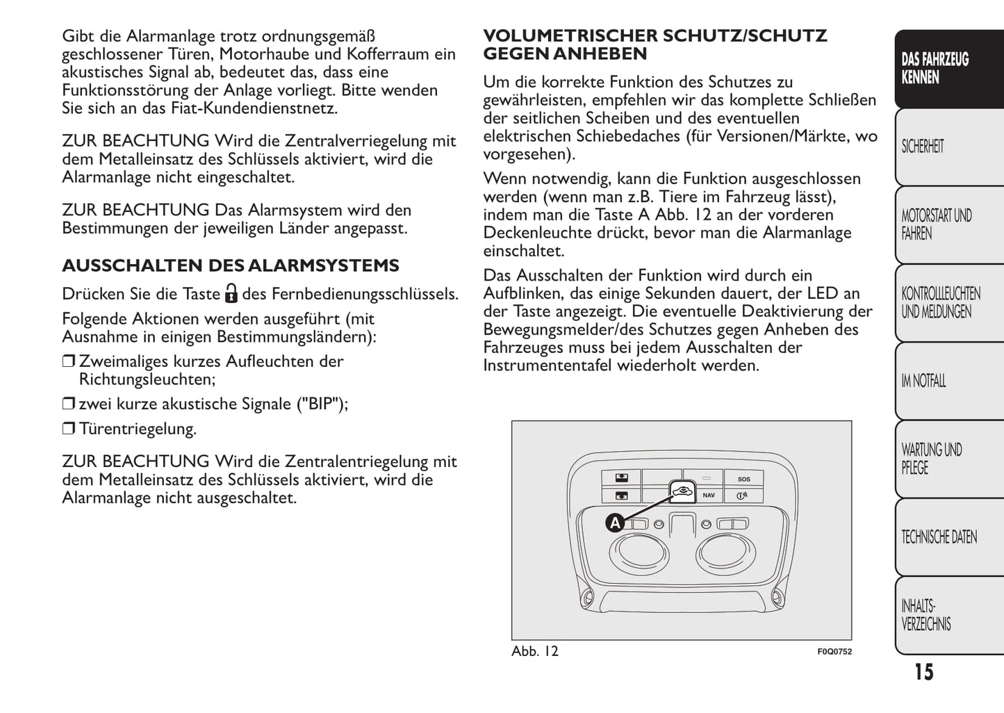 2013-2014 Fiat Bravo Bedienungsanleitung | Deutsch