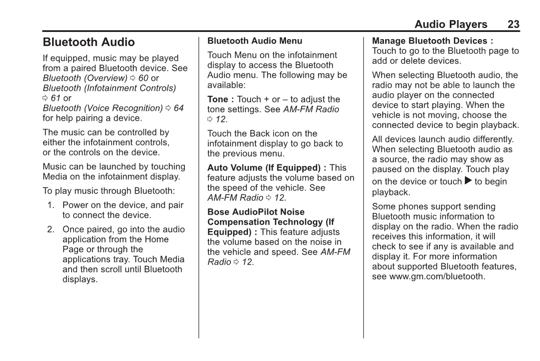 Buick Infotainment System Gebruikershandleiding 2020