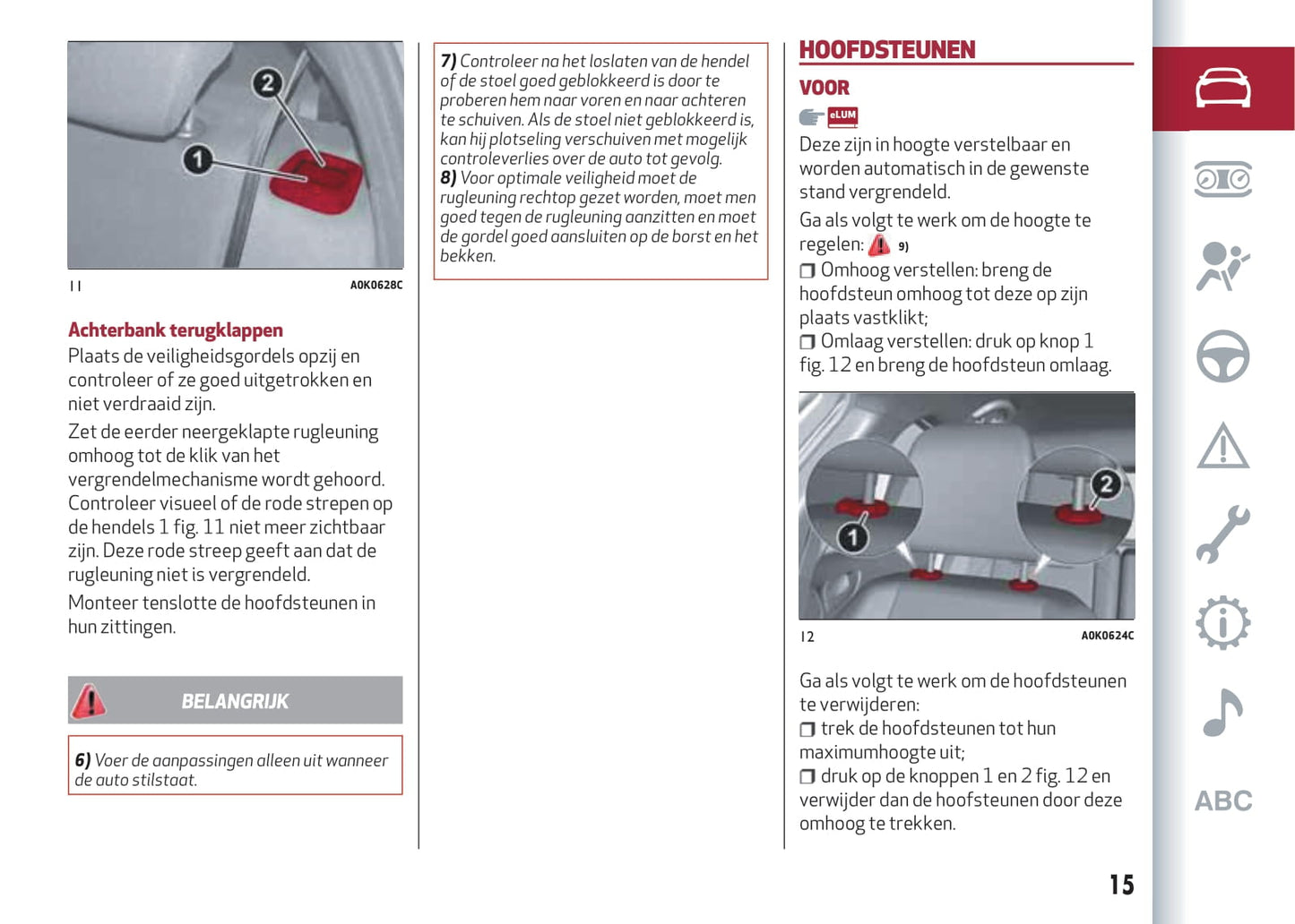 2016-2023 Alfa Romeo Giulietta Manuel du propriétaire | Néerlandais
