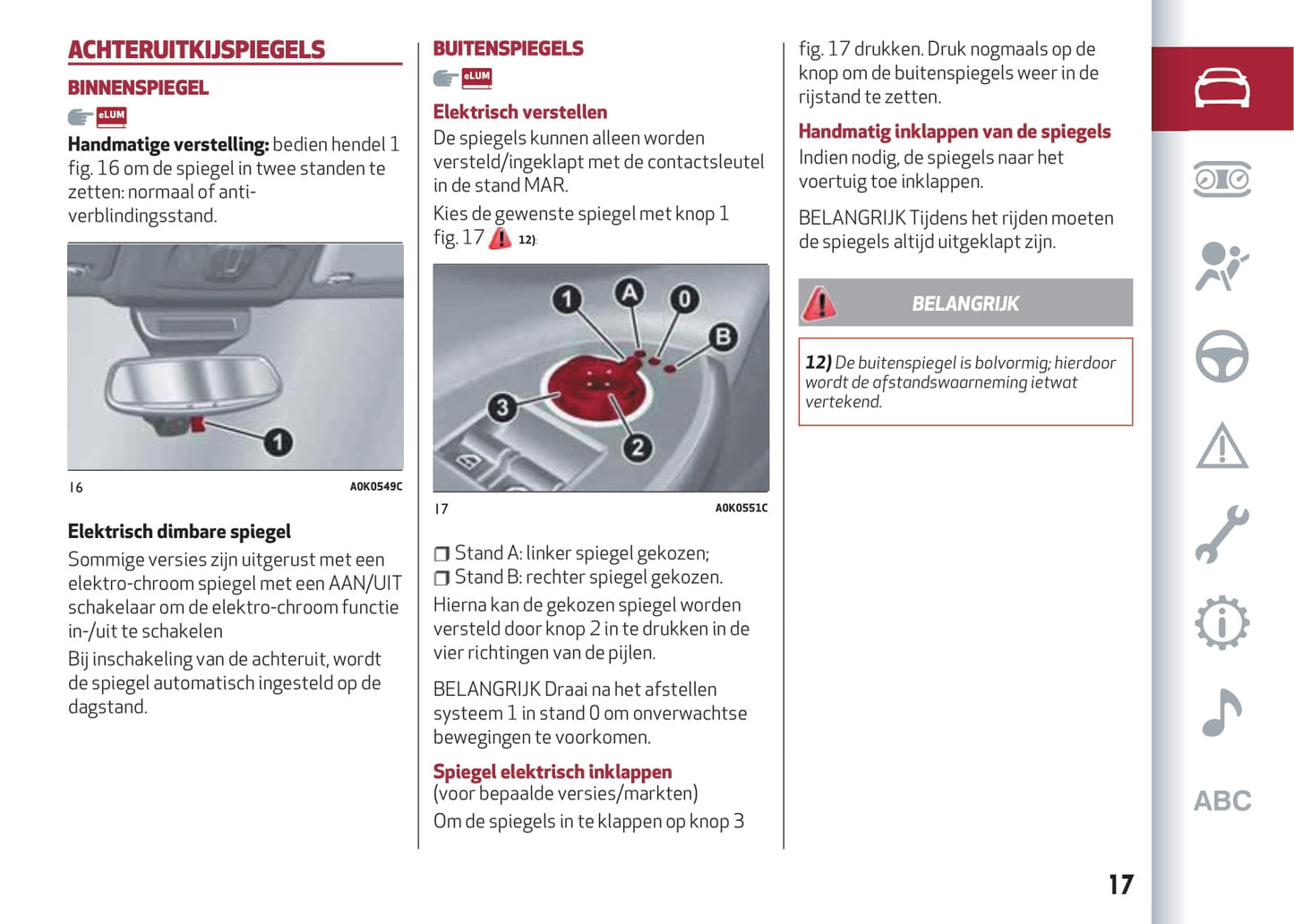 2016-2023 Alfa Romeo Giulietta Manuel du propriétaire | Néerlandais