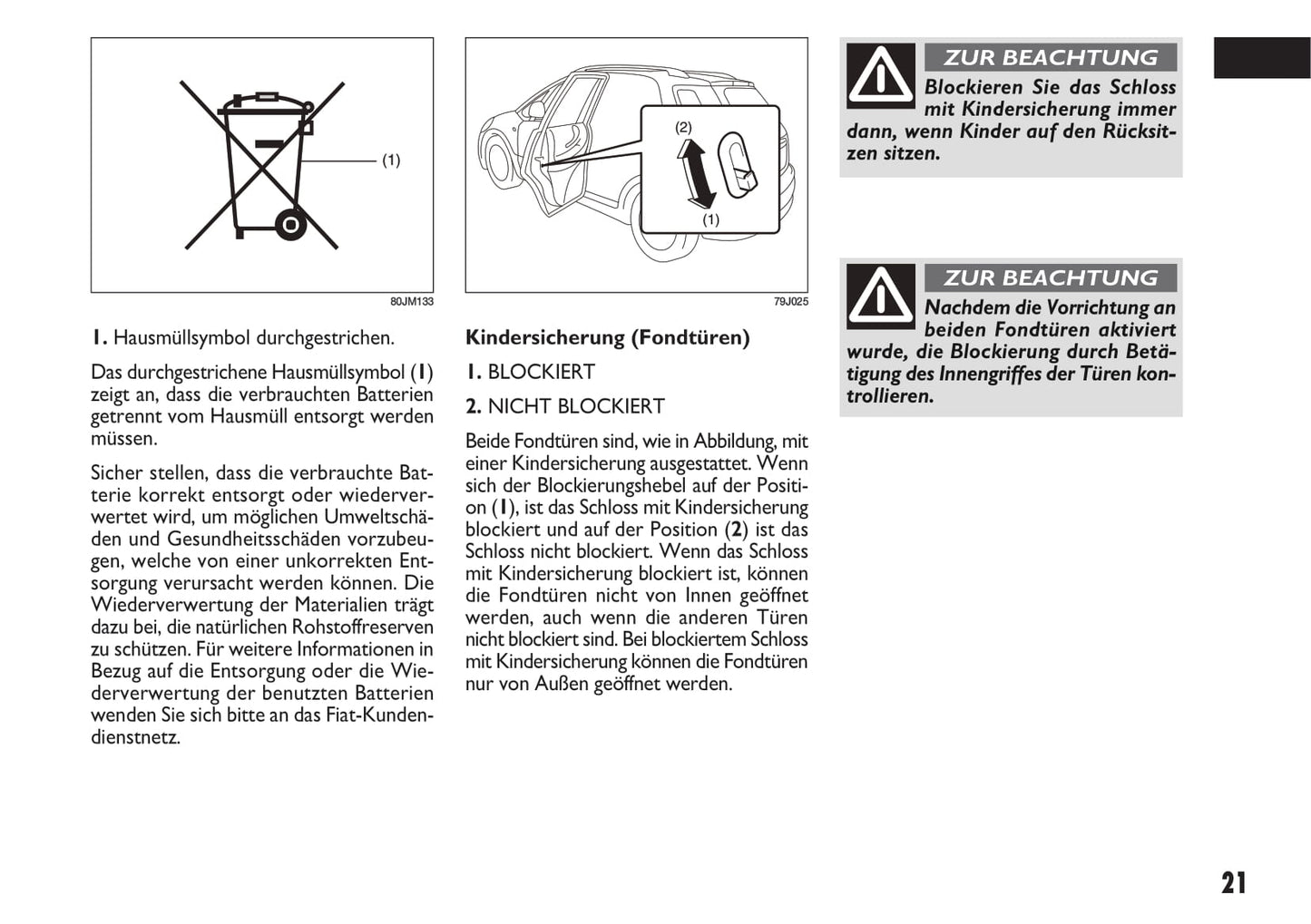 2012-2014 Fiat Sedici Manuel du propriétaire | Allemand