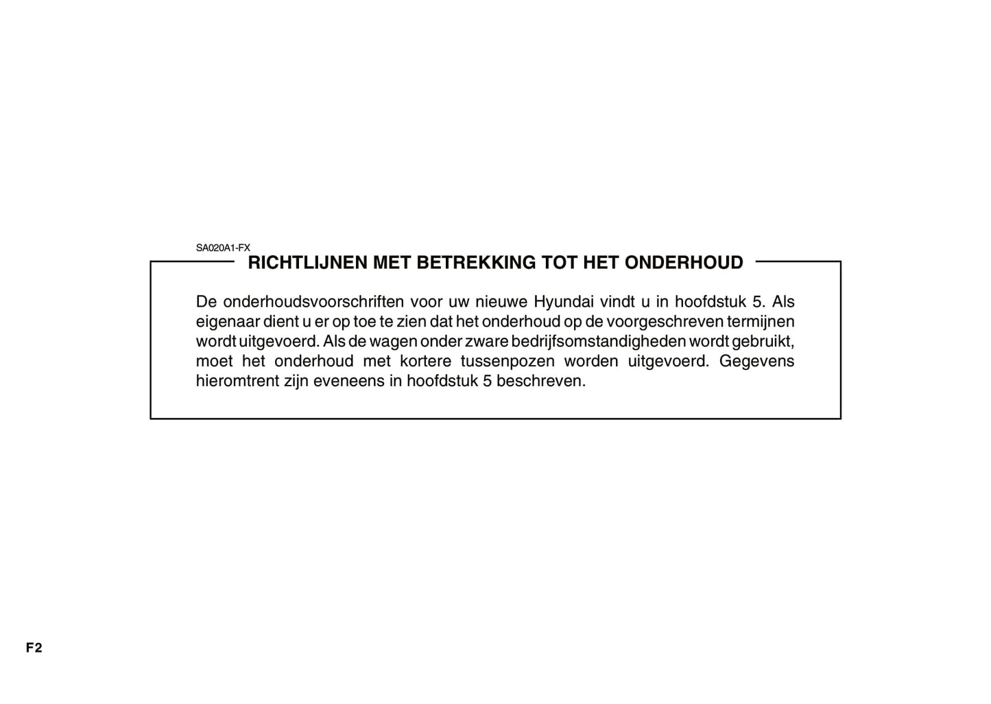 2008-2009 Hyundai Santa Fe Owner's Manual | Dutch