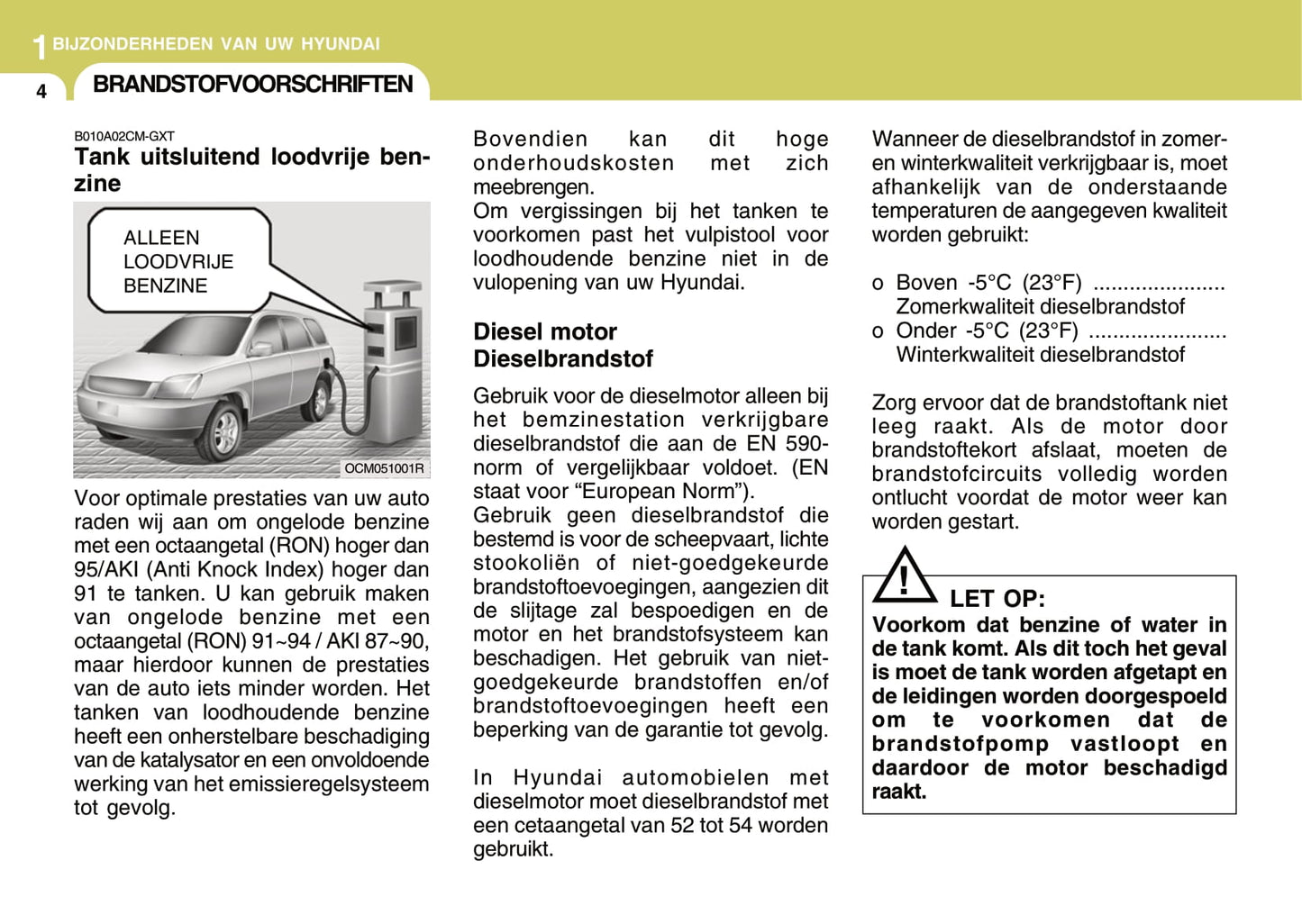 2008-2009 Hyundai Santa Fe Owner's Manual | Dutch