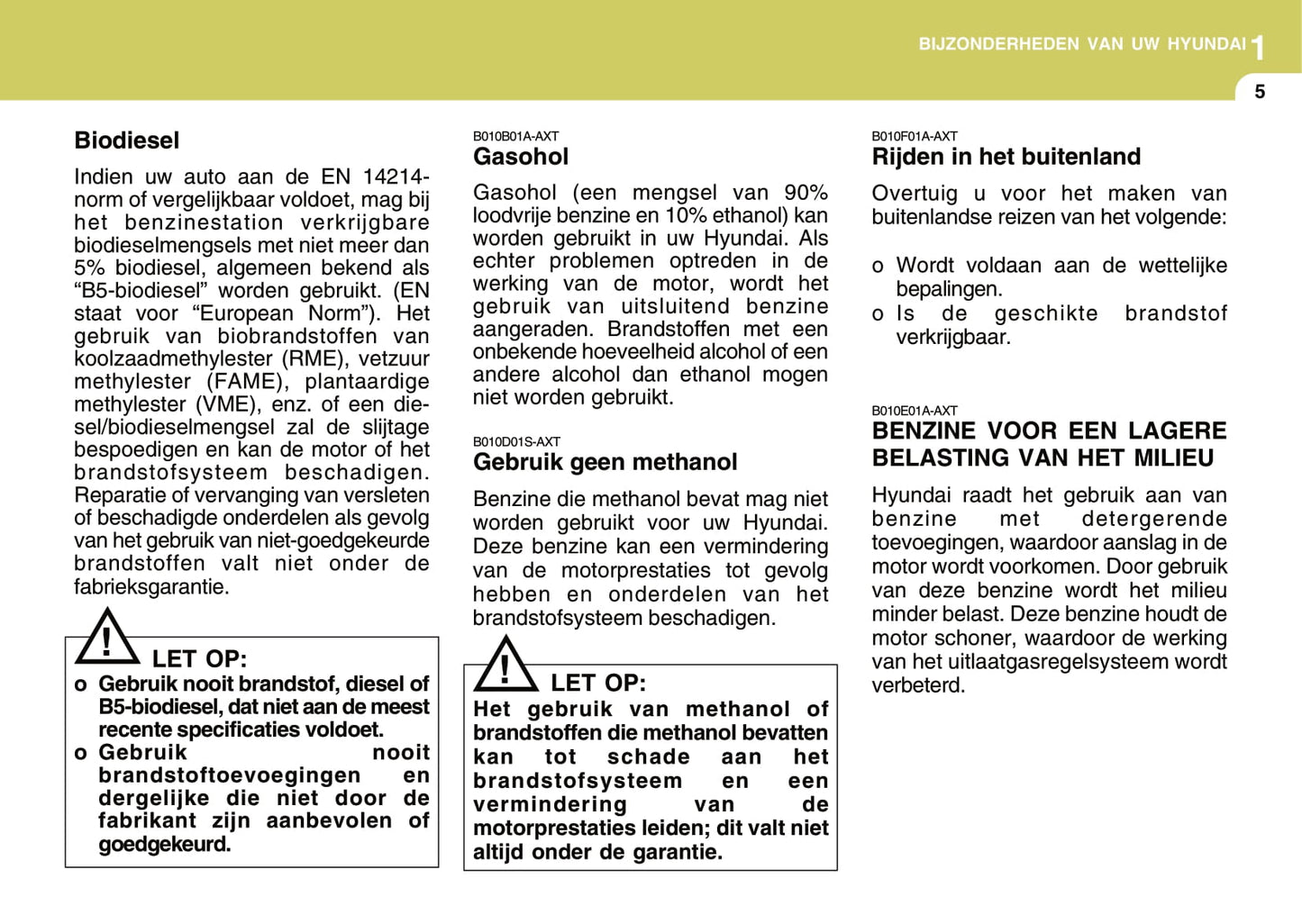 2008-2009 Hyundai Santa Fe Owner's Manual | Dutch