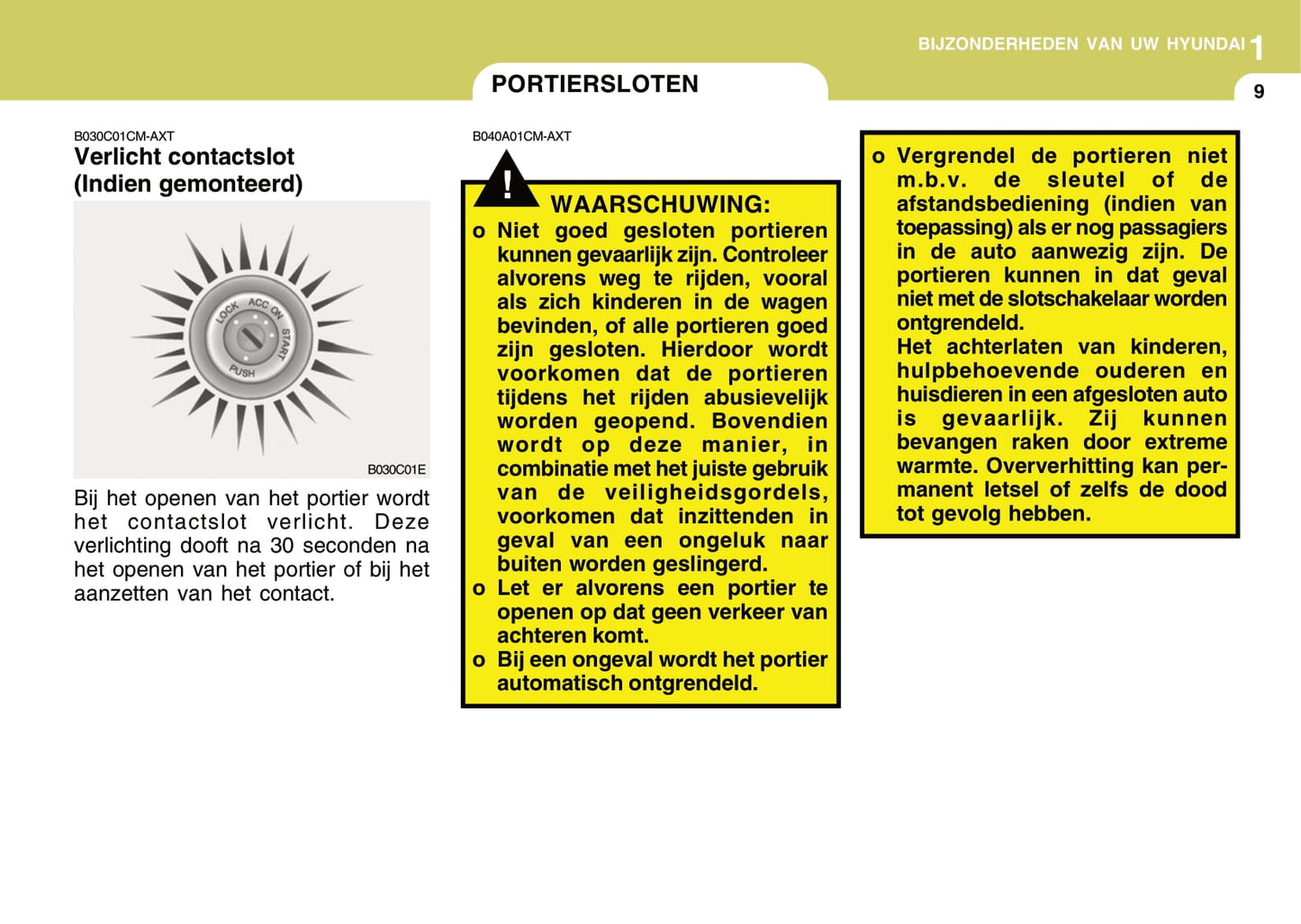 2008-2009 Hyundai Santa Fe Owner's Manual | Dutch