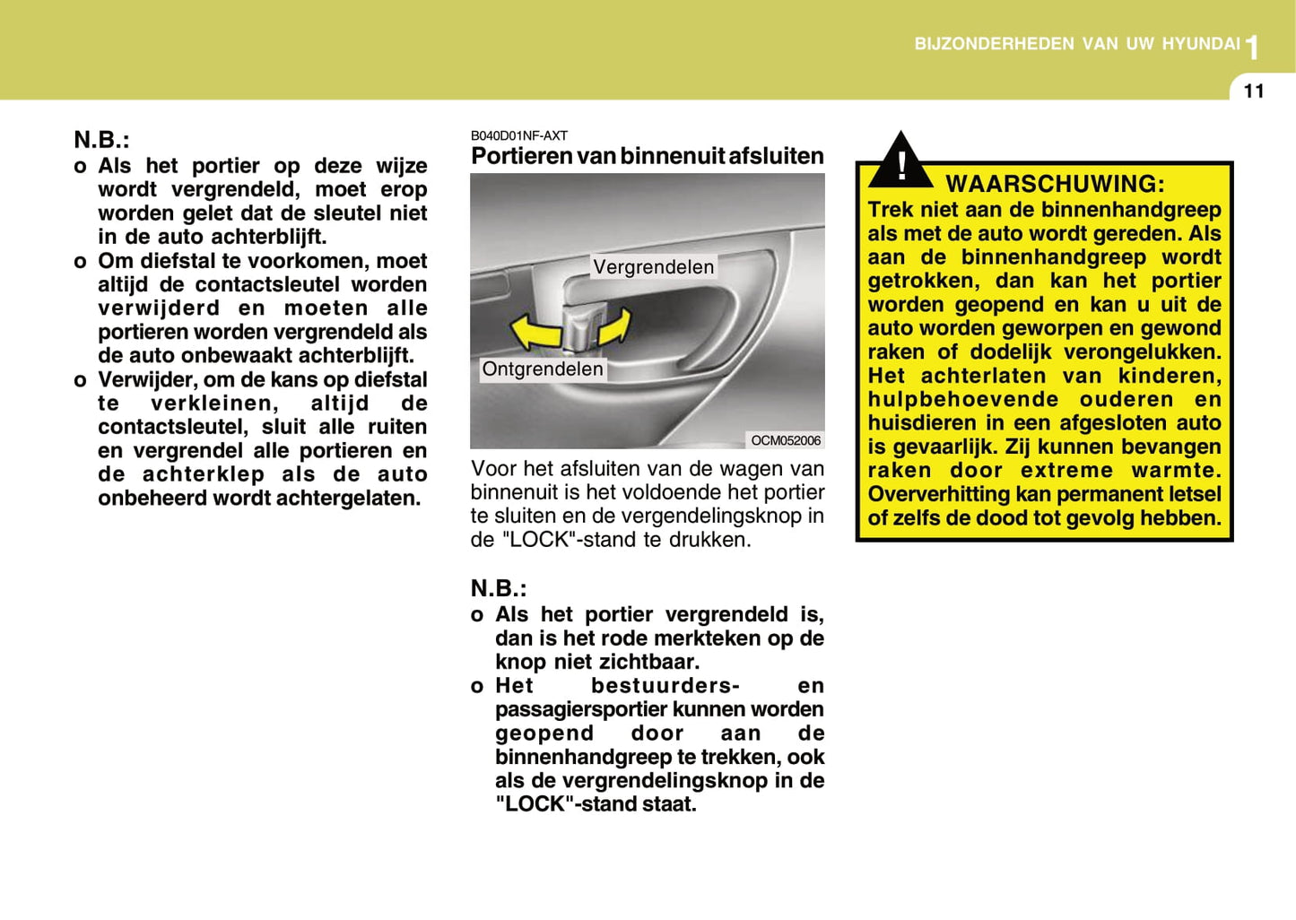 2008-2009 Hyundai Santa Fe Owner's Manual | Dutch