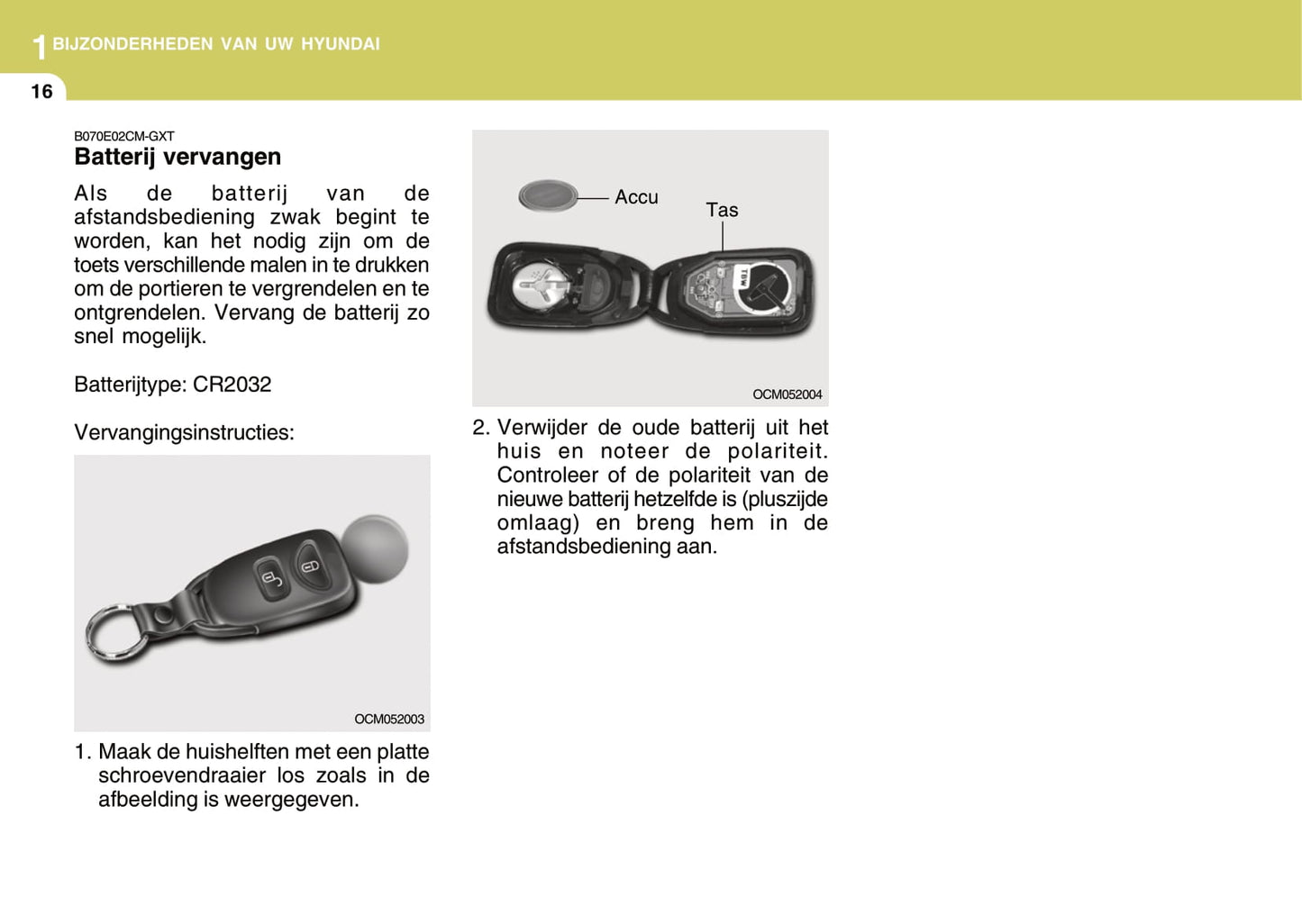 2008-2009 Hyundai Santa Fe Owner's Manual | Dutch