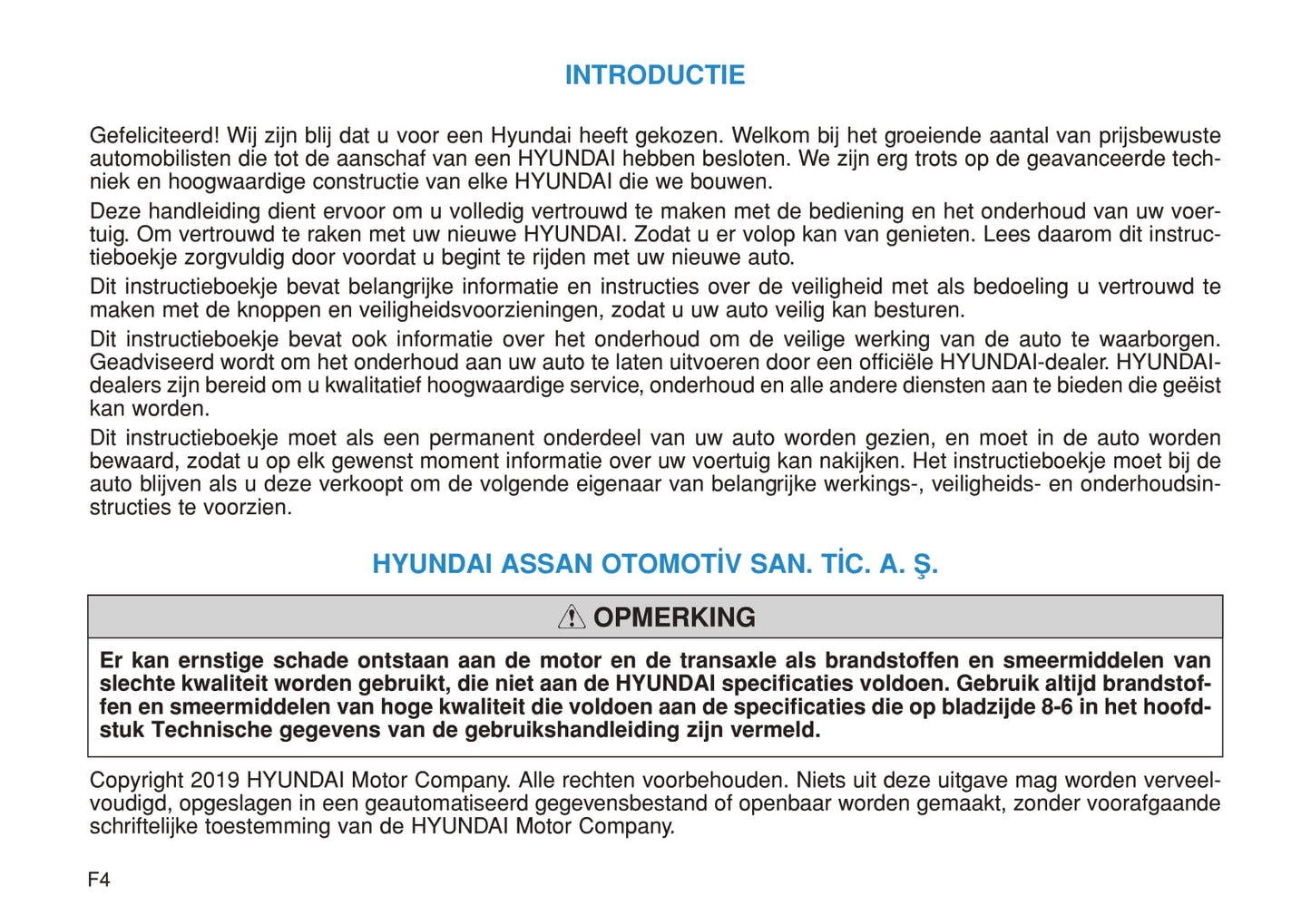 2018-2020 Hyundai i20 Manuel du propriétaire | Néerlandais