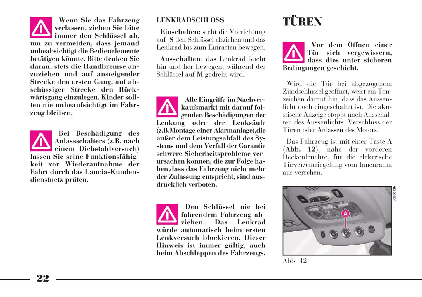 2002-2008 Lanica Phedra Bedienungsanleitung | Deutsch
