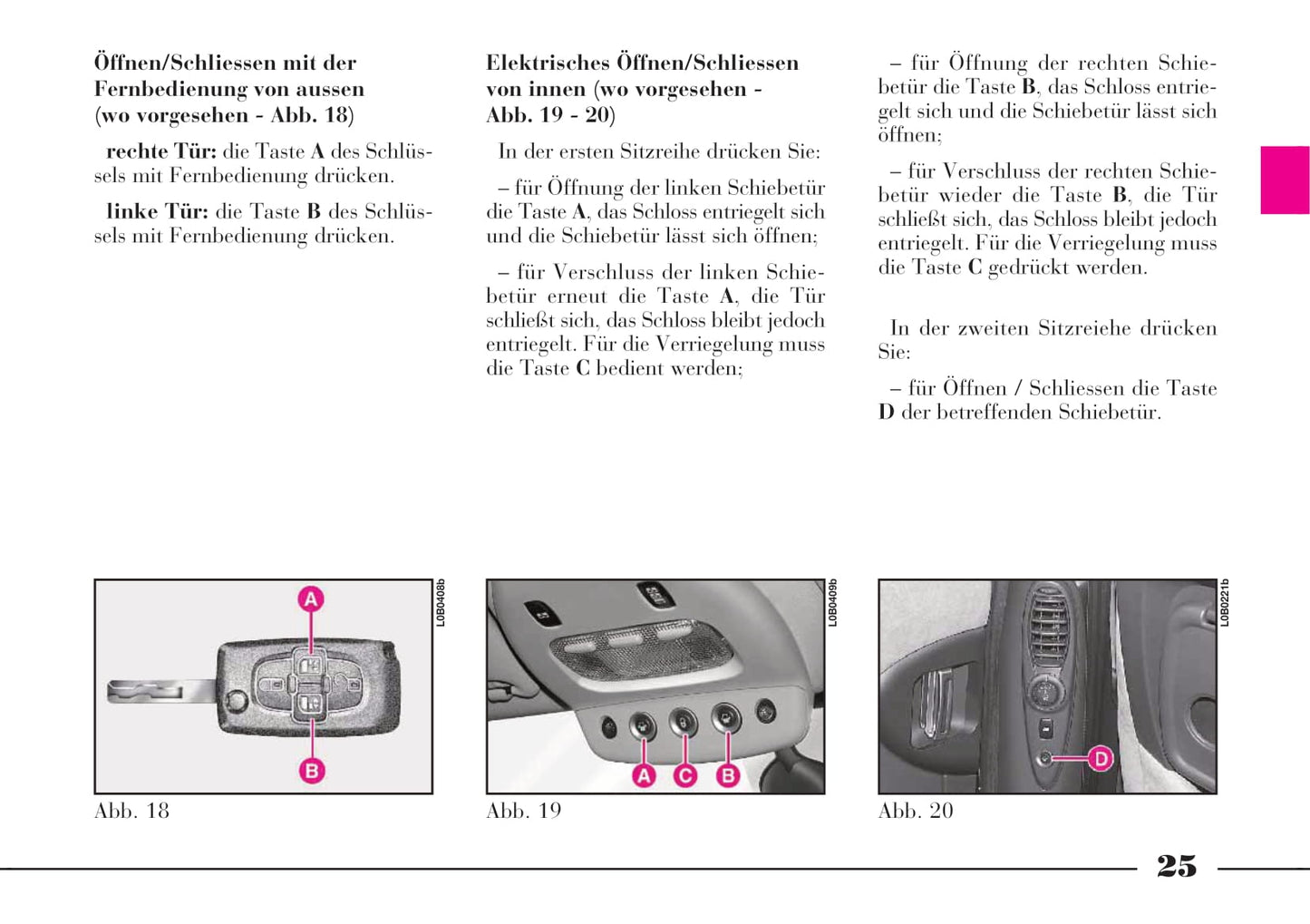 2002-2008 Lanica Phedra Bedienungsanleitung | Deutsch