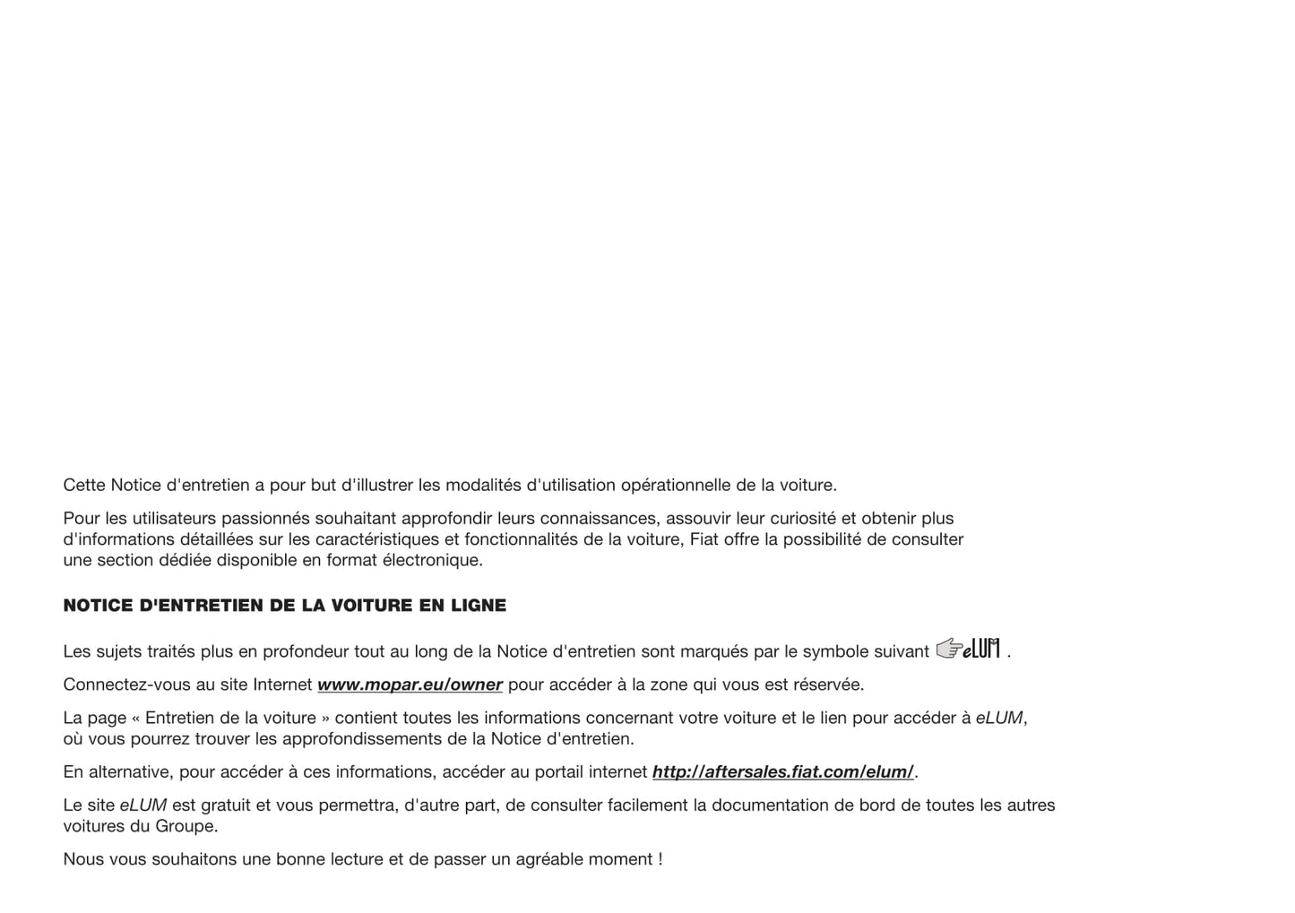 2015-2019 Fiat Nouvo Doblò Panorama Manuel du propriétaire | Français