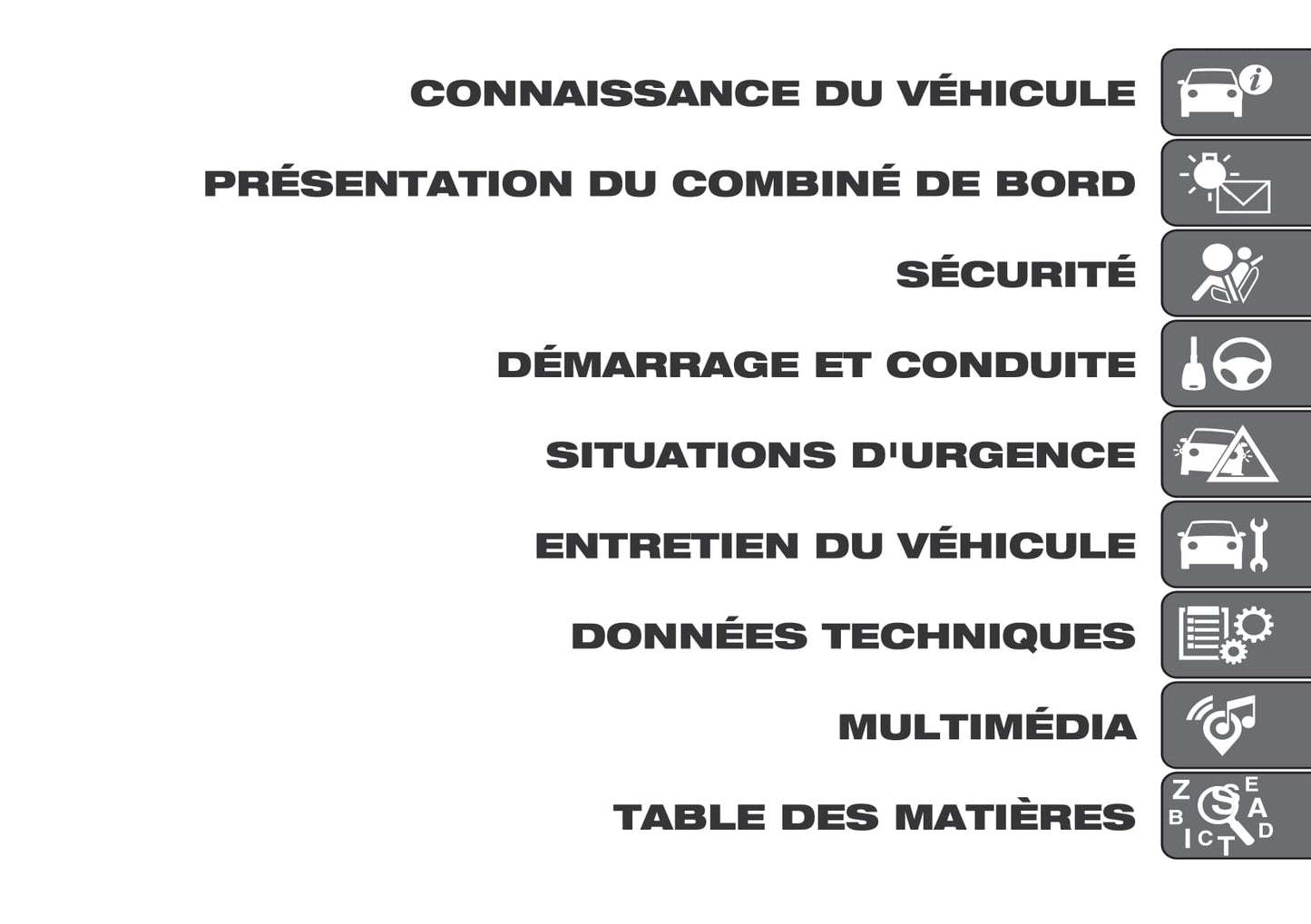 2015-2019 Fiat Nouvo Doblò Panorama Manuel du propriétaire | Français
