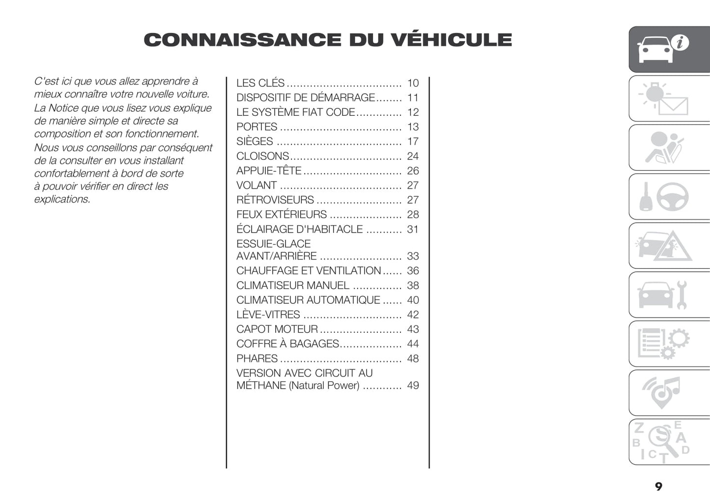 2015-2019 Fiat Nouvo Doblò Panorama Manuel du propriétaire | Français