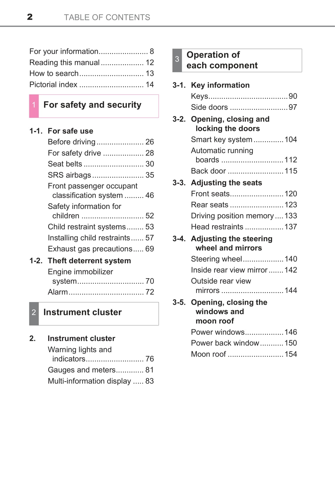 2017 Toyota 4Runner Bedienungsanleitung | Englisch