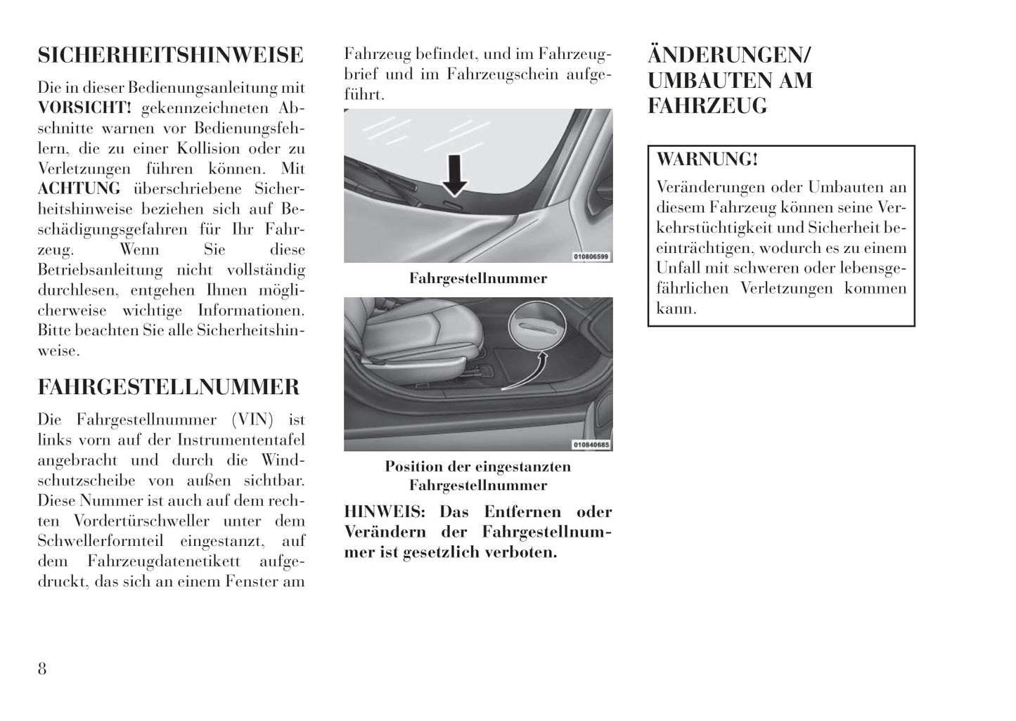 2012-2015 Lancia Flavia Owner's Manual | German