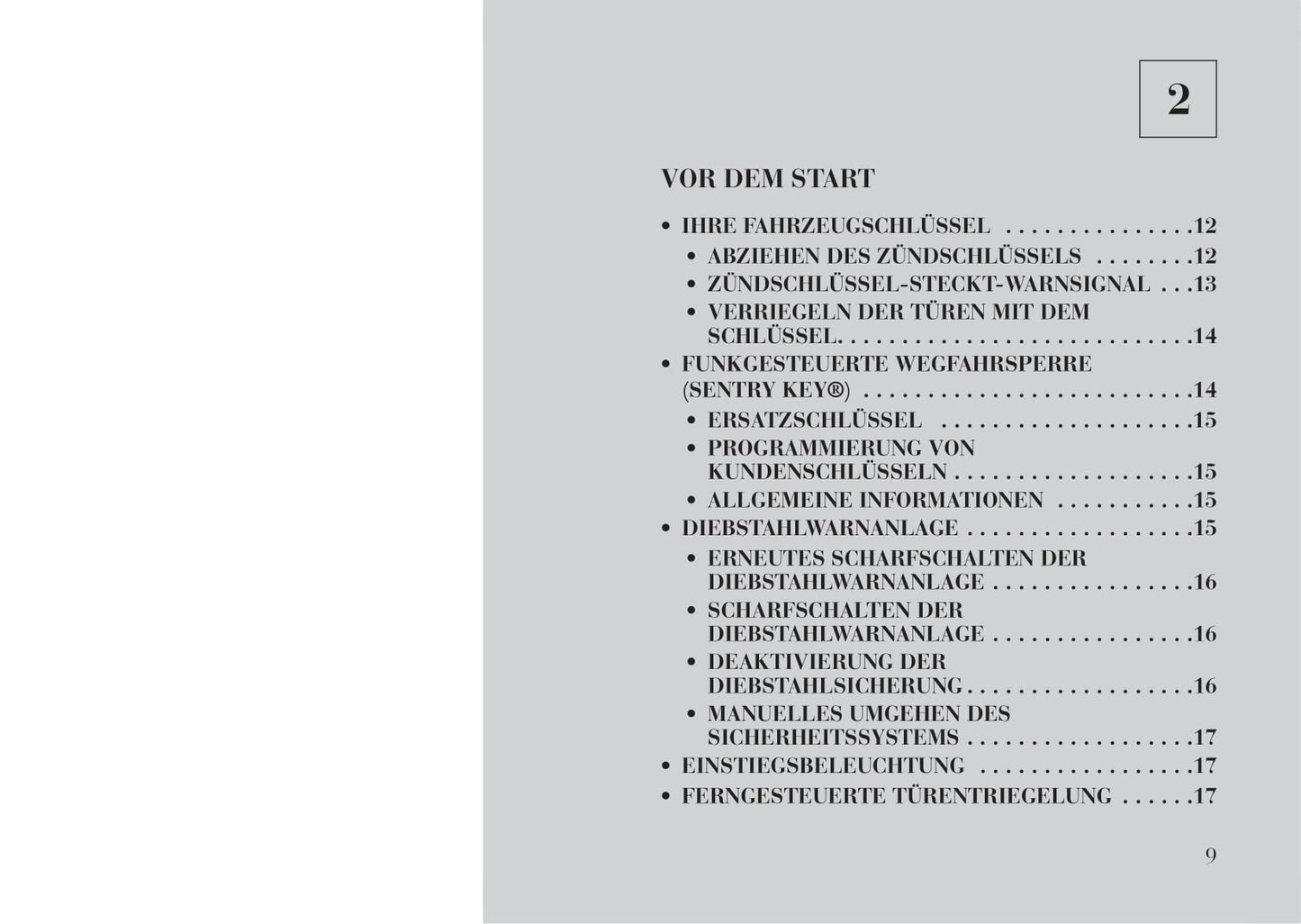 2012-2015 Lancia Flavia Owner's Manual | German