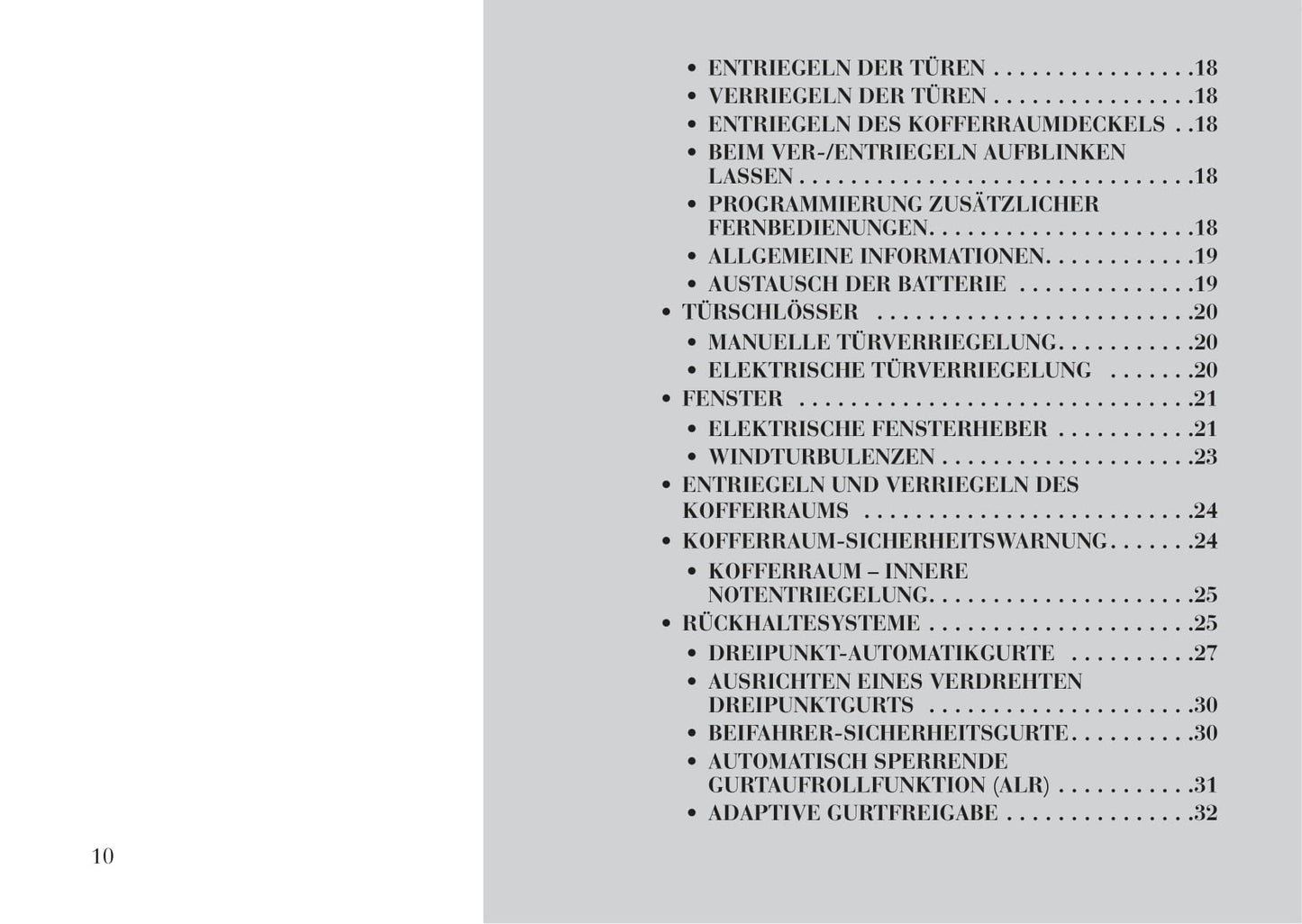 2012-2015 Lancia Flavia Owner's Manual | German