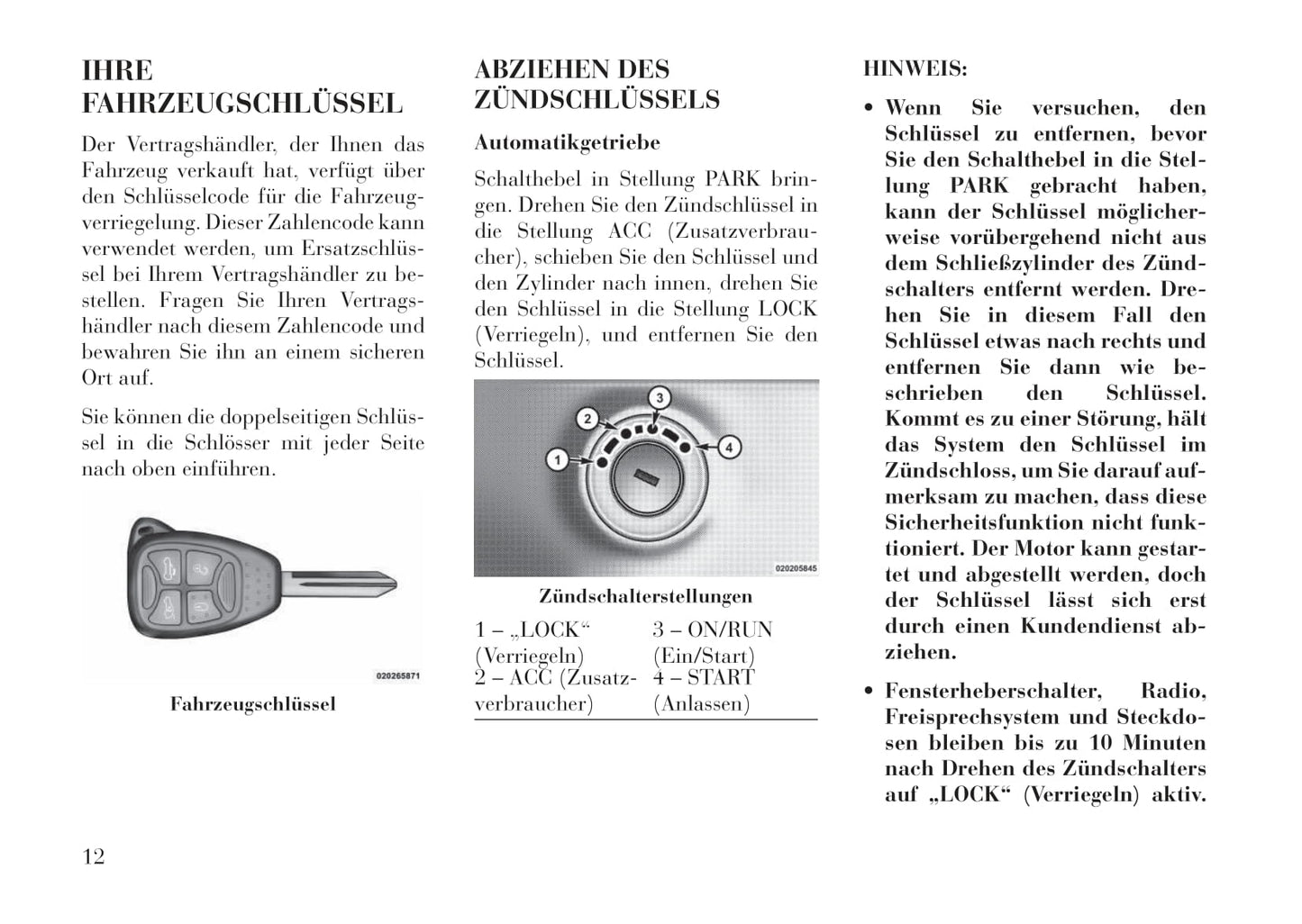 2012-2015 Lancia Flavia Owner's Manual | German